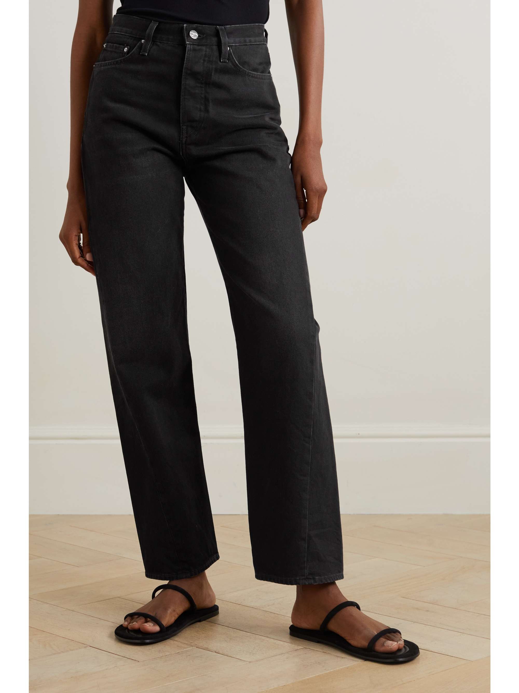 TOTEME Twisted Seam high-rise straight-leg jeans