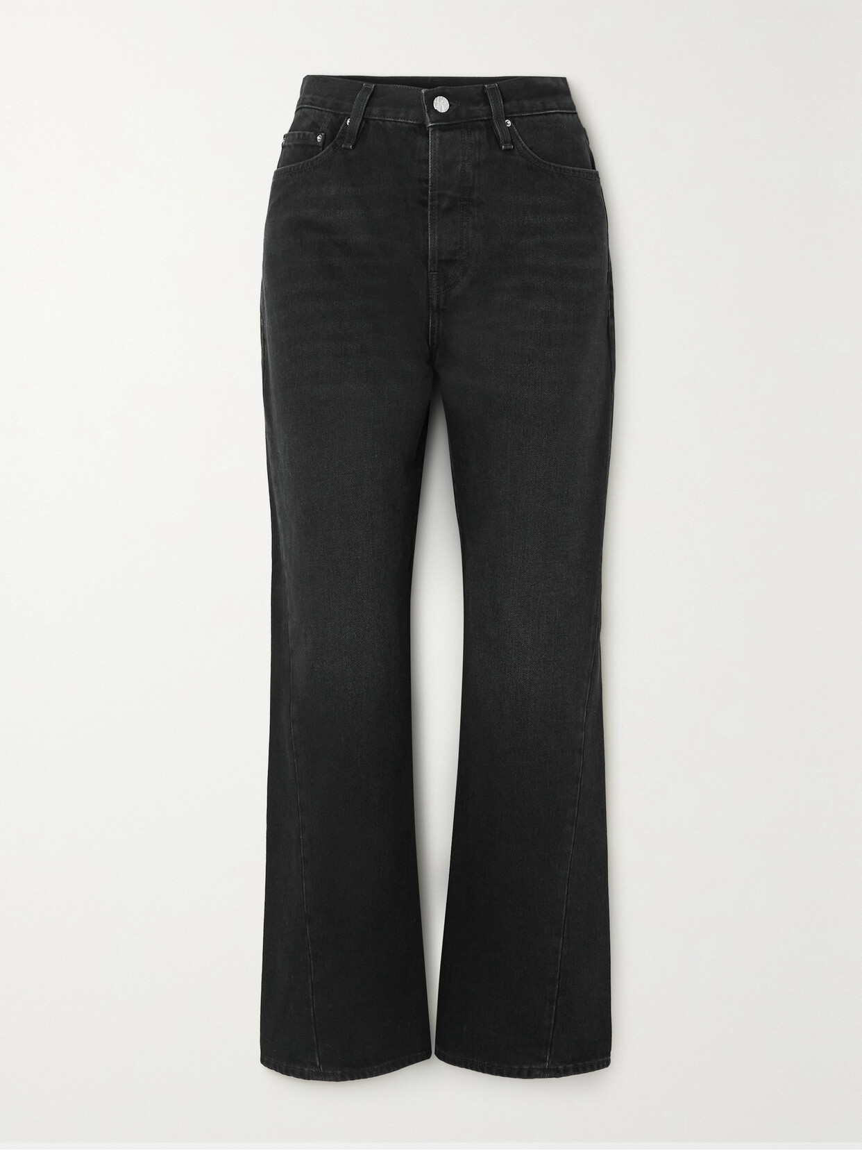 Totême Toteme Organic Denim Classic Cut Jeans In Black