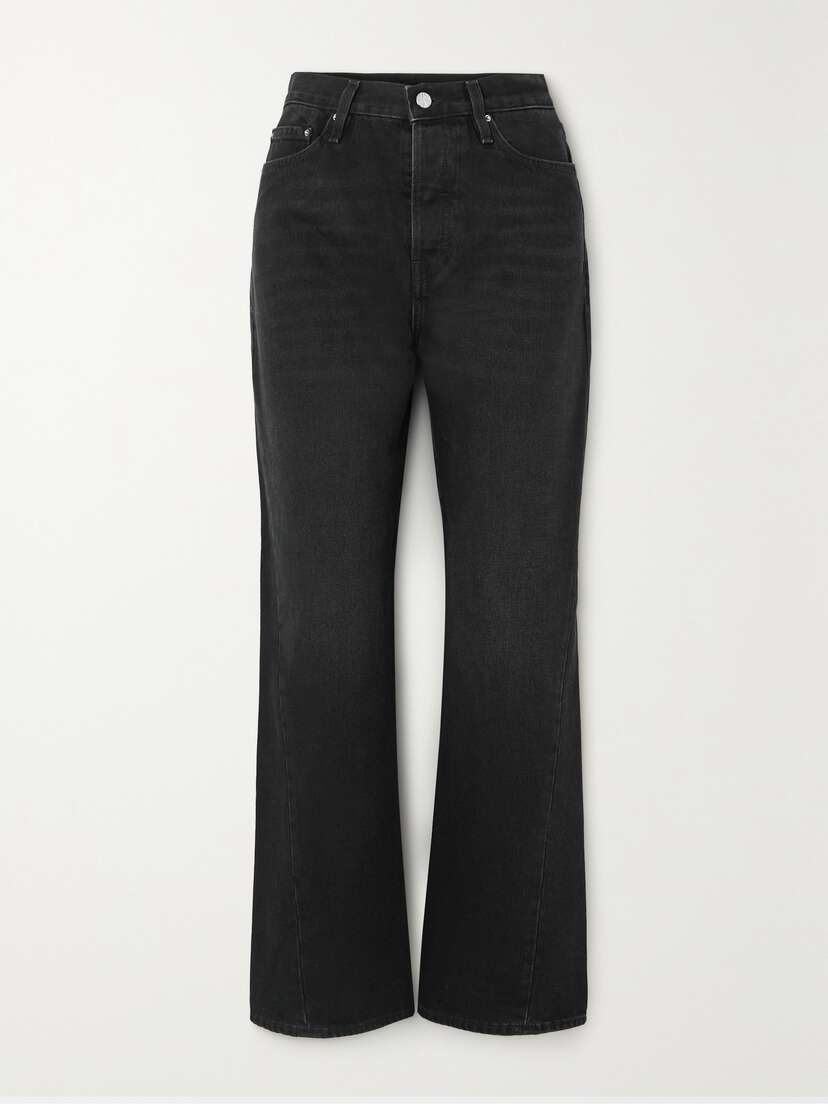 TOTEME + Net Sustain Twisted Seam High-rise Straight-leg Organic Jeans