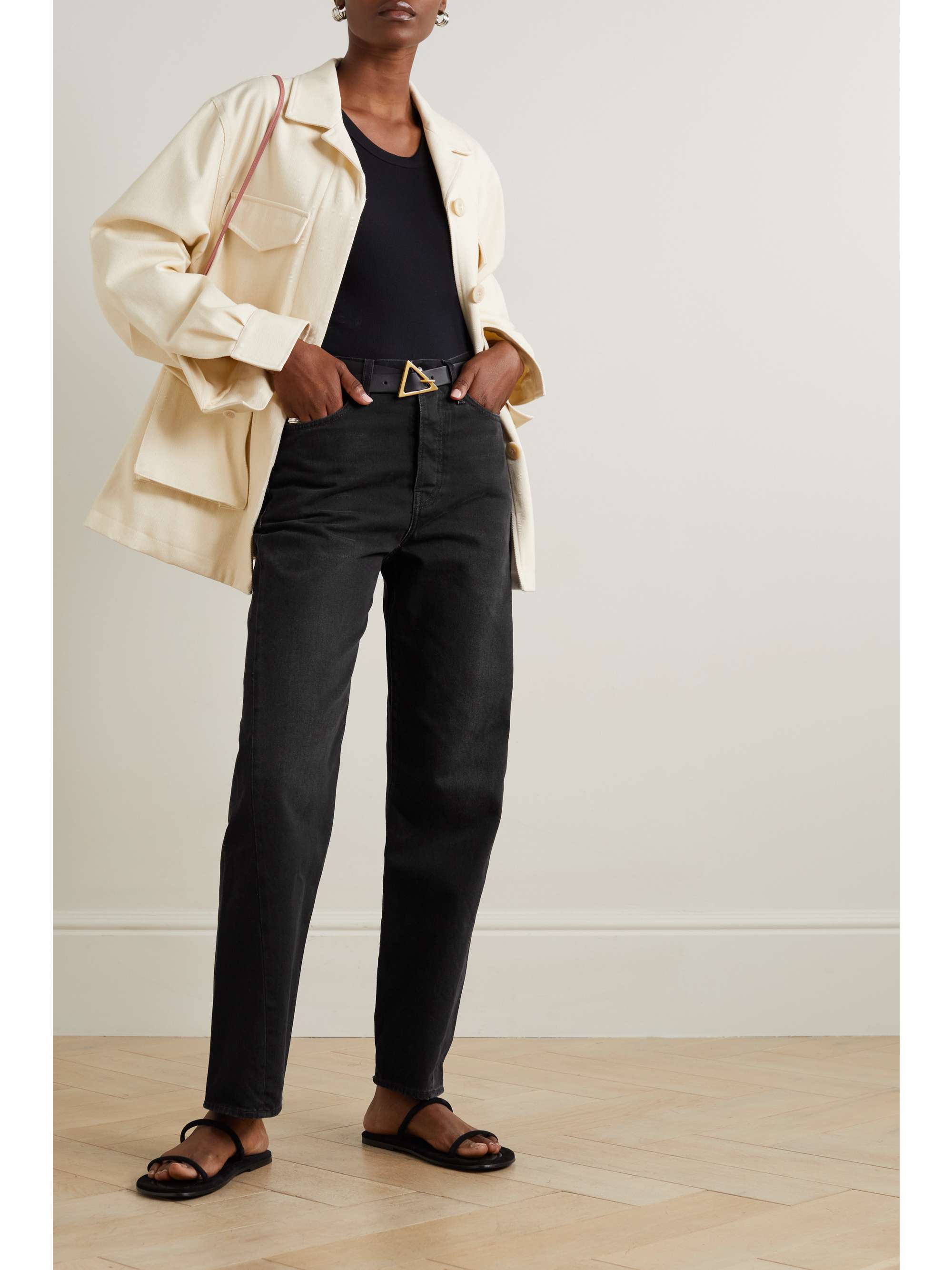 TOTEME Twisted Seam high-rise straight-leg jeans