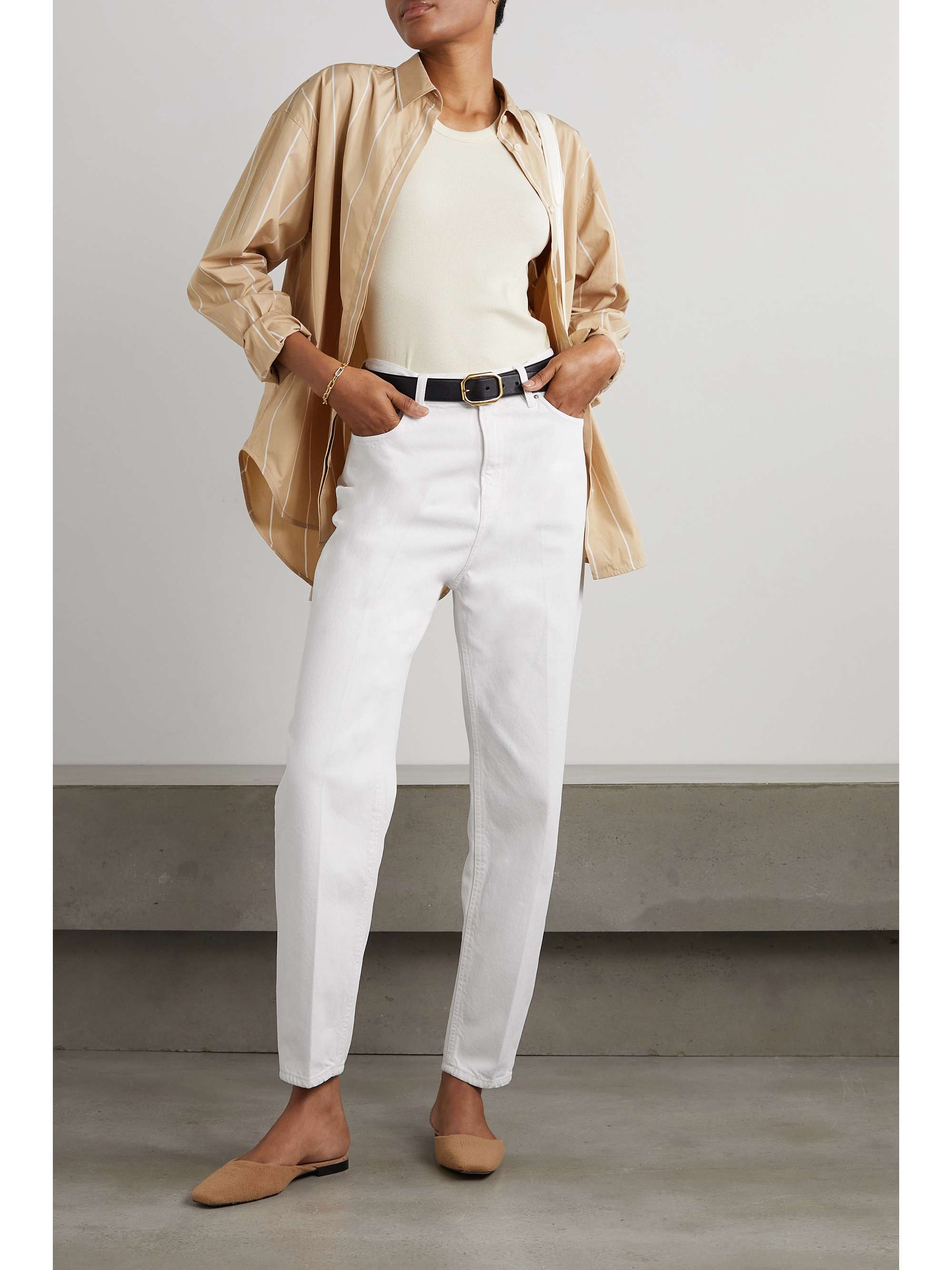 TOTEME High-rise tapered jeans