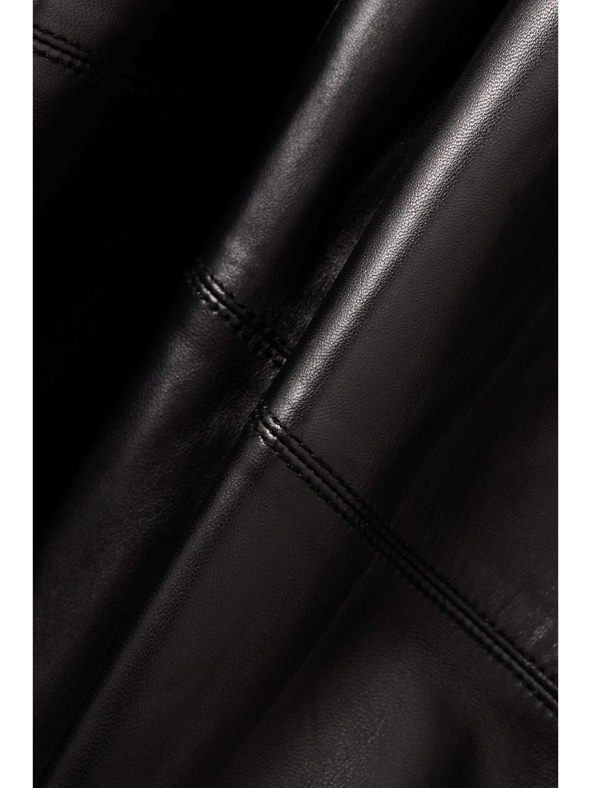 TOTEME Paneled leather midi dress