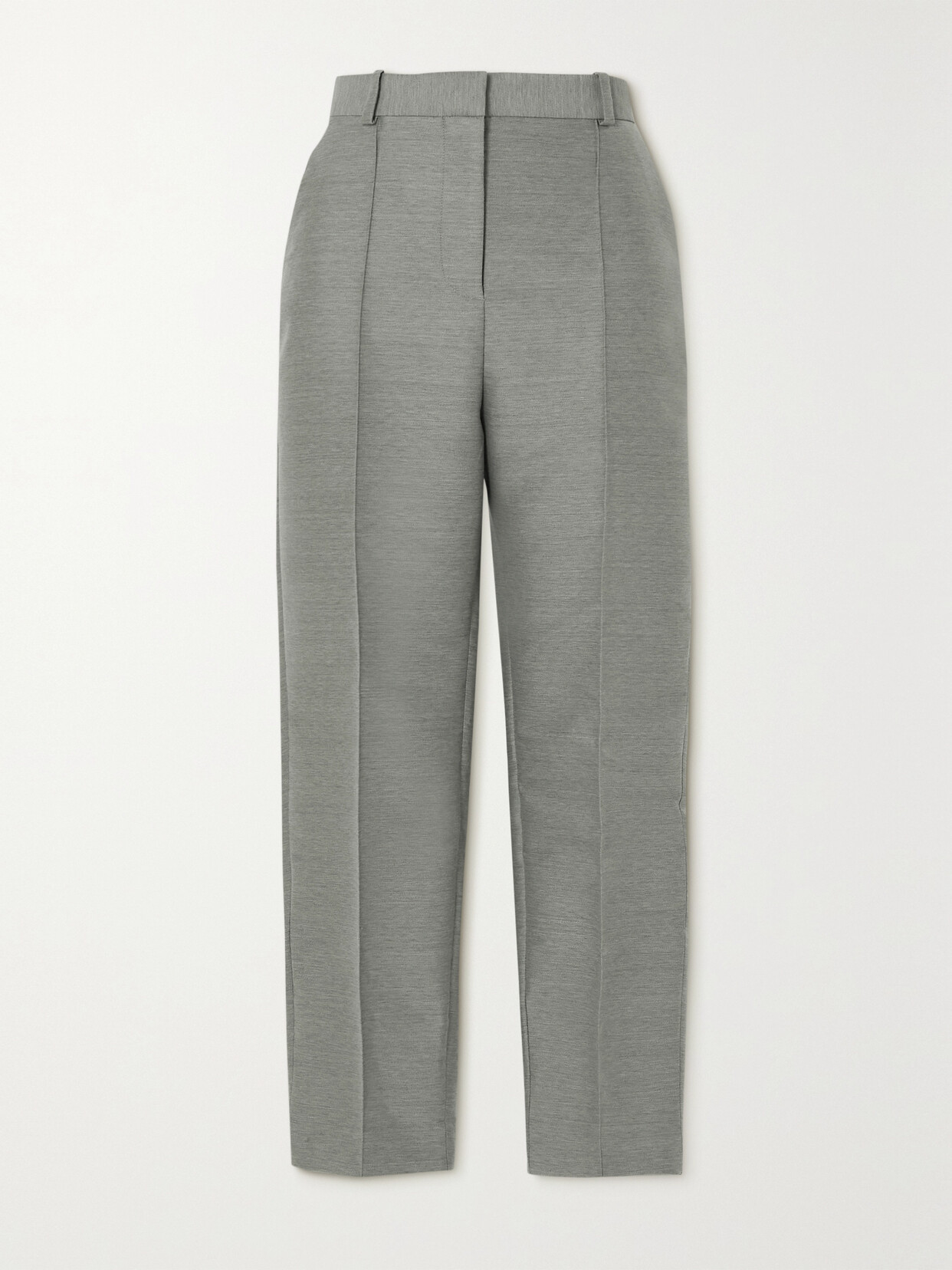 TOTÊME PLEATED WOVEN TAPERED PANTS