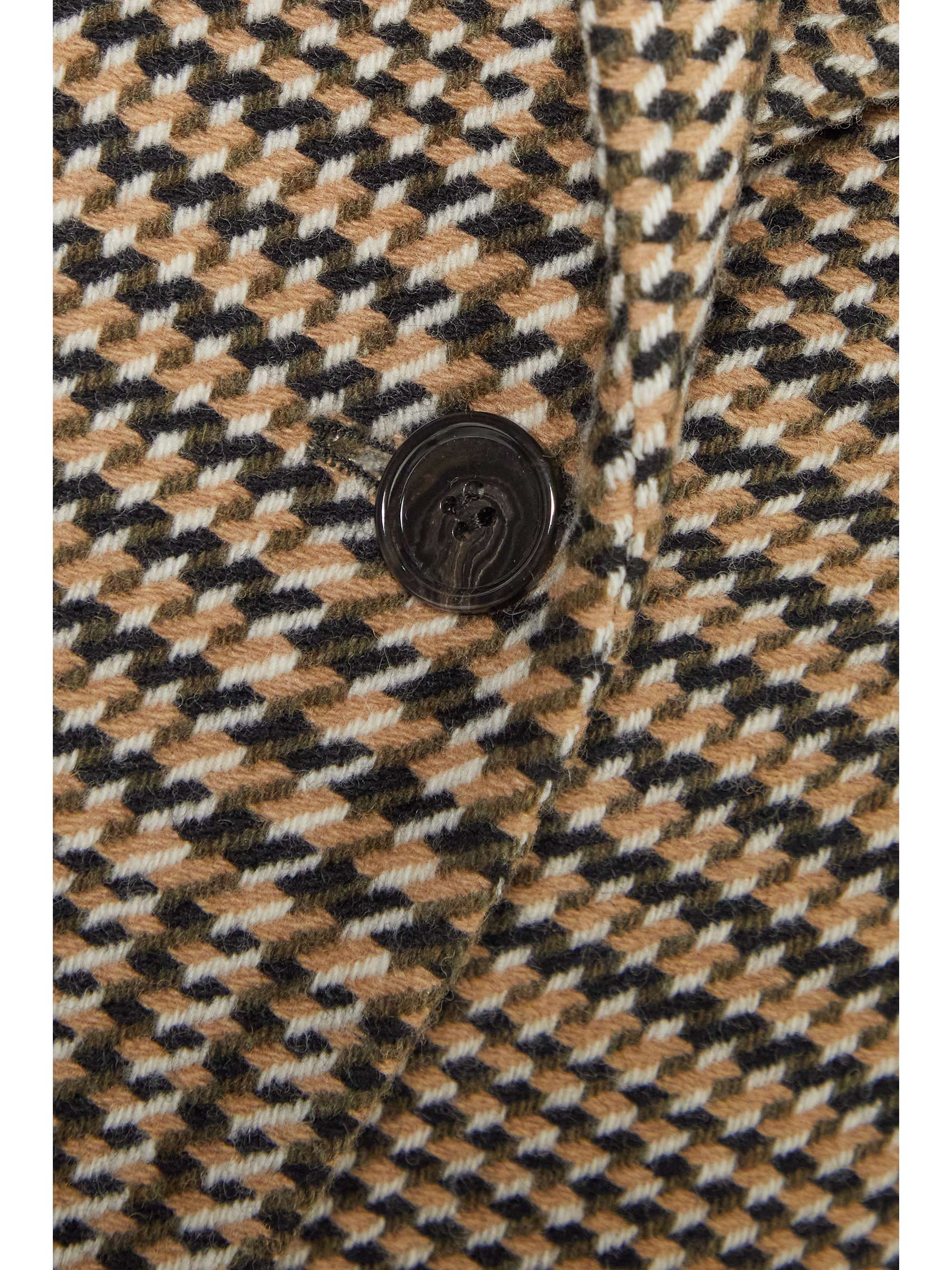 Brown Checked wool-tweed blazer | TOTEME | NET-A-PORTER