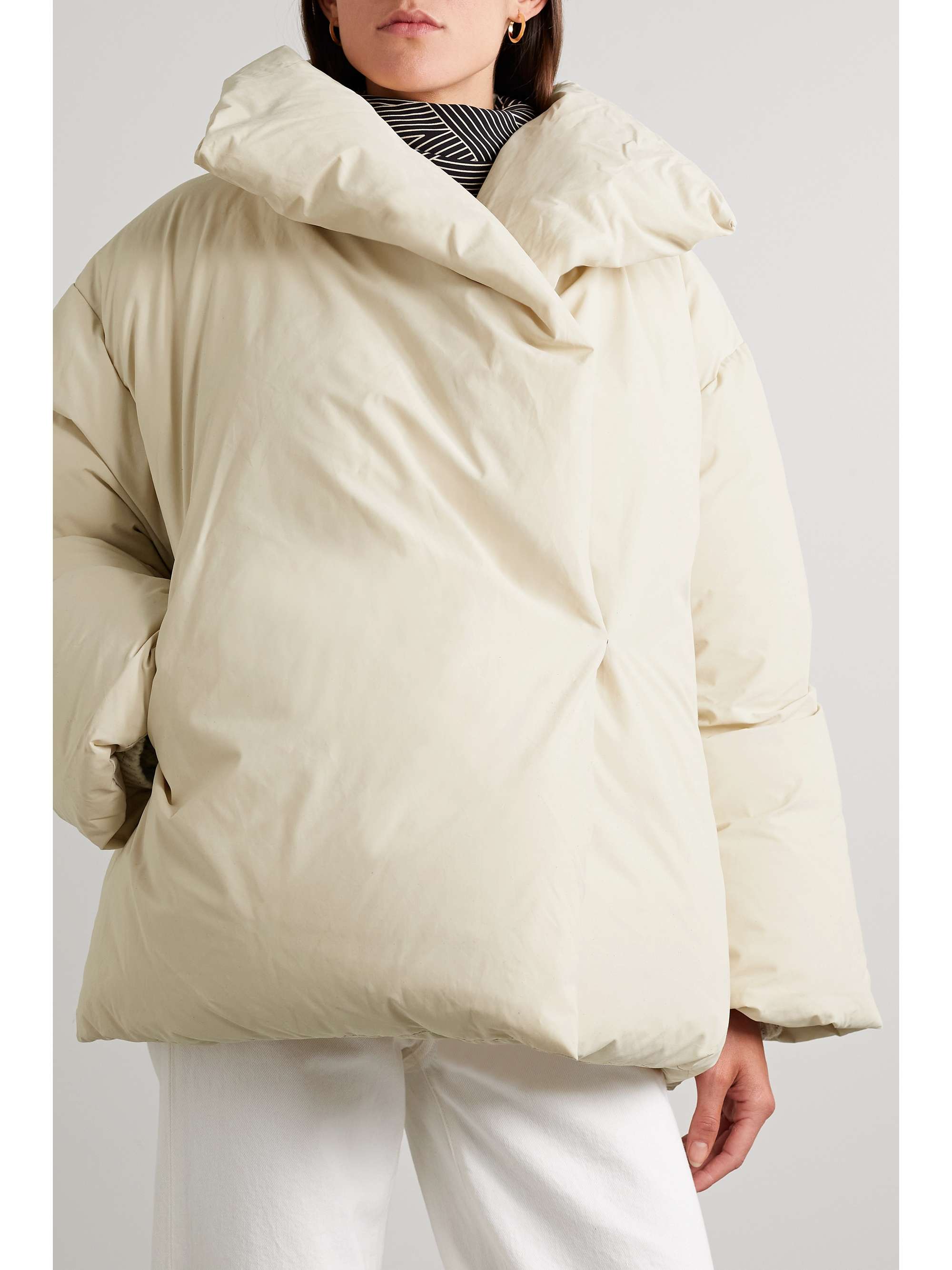 TOTEME Signature cotton-blend shell down jacket