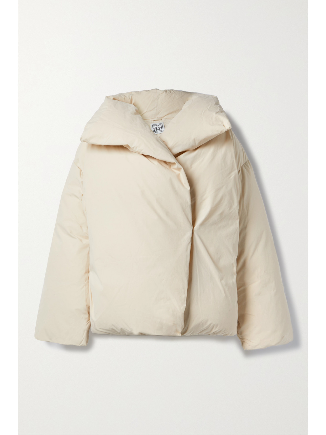 TOTEME - Signature Cotton-blend Shell Down Jacket - Cream