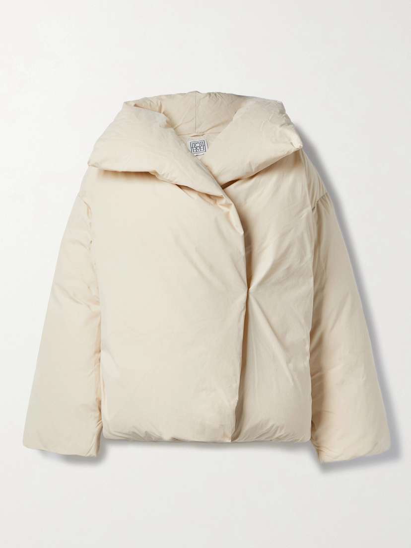 TOTEME Signature Cotton-blend Shell Down Jacket