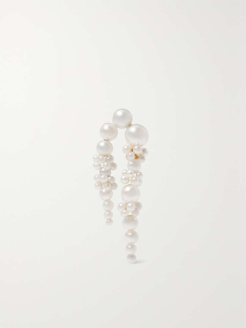 Sophie Bille Brahe Palais De Nuit 14-karat Gold Pearl Single Earring