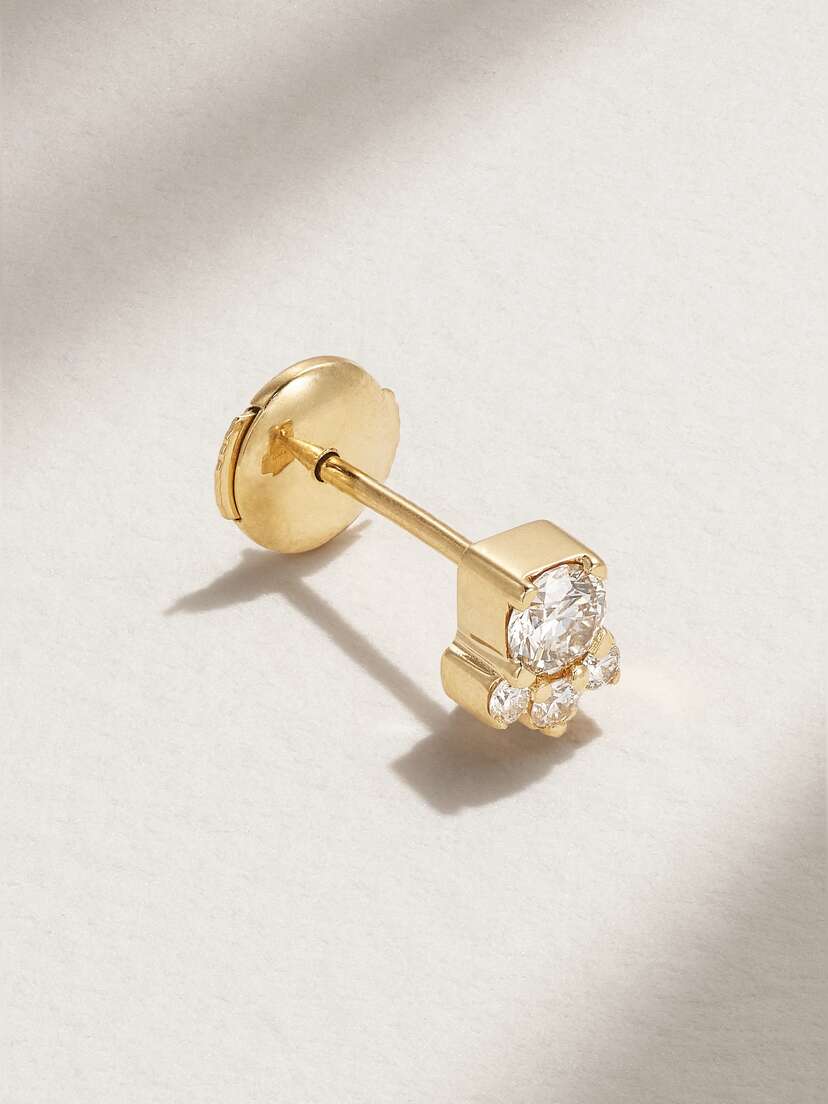 Sophie Bille Brahe River Trois 18-karat Diamond Single Earring