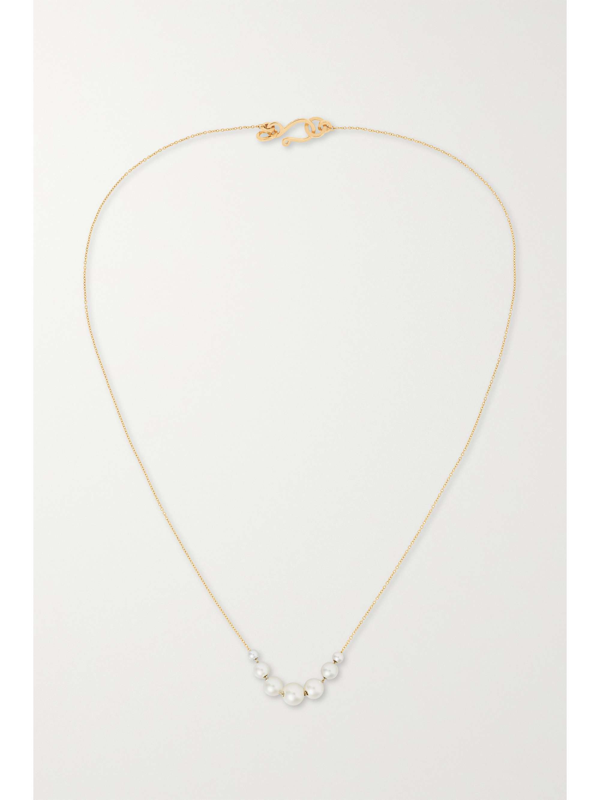 SOPHIE BILLE BRAHE Grand Orangerie de Perle 14-karat gold pearl necklace