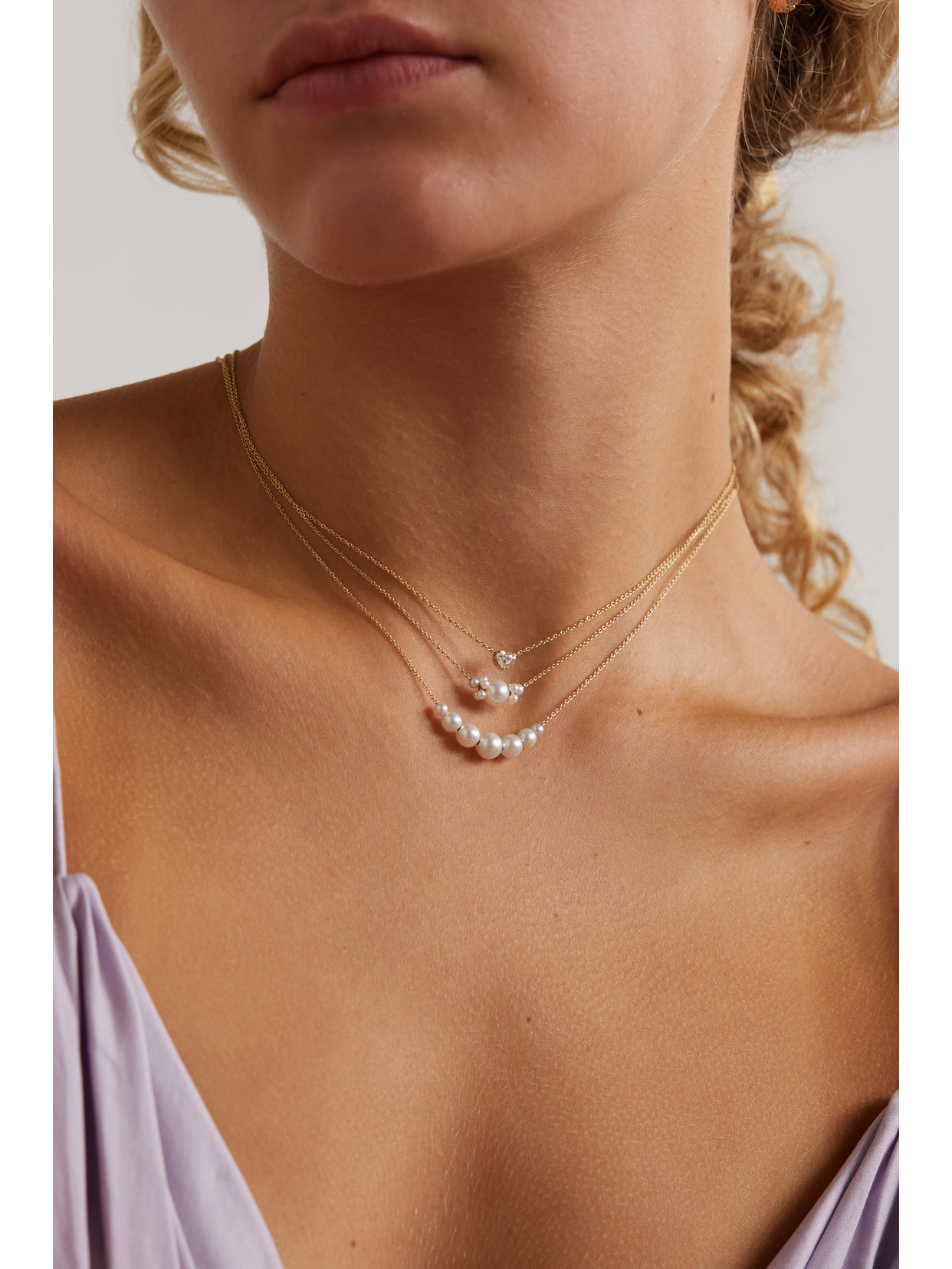 Shop Sophie Bille Brahe Grand Orangerie De Perle 14-karat Gold Pearl Necklace