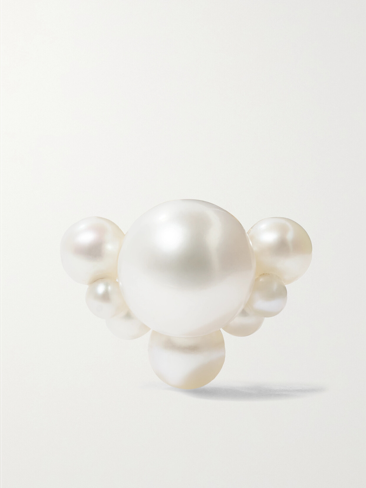 SOPHIE BILLE BRAHE CHAMBRE DE PERLE 14-KARAT GOLD PEARL SINGLE EARRING