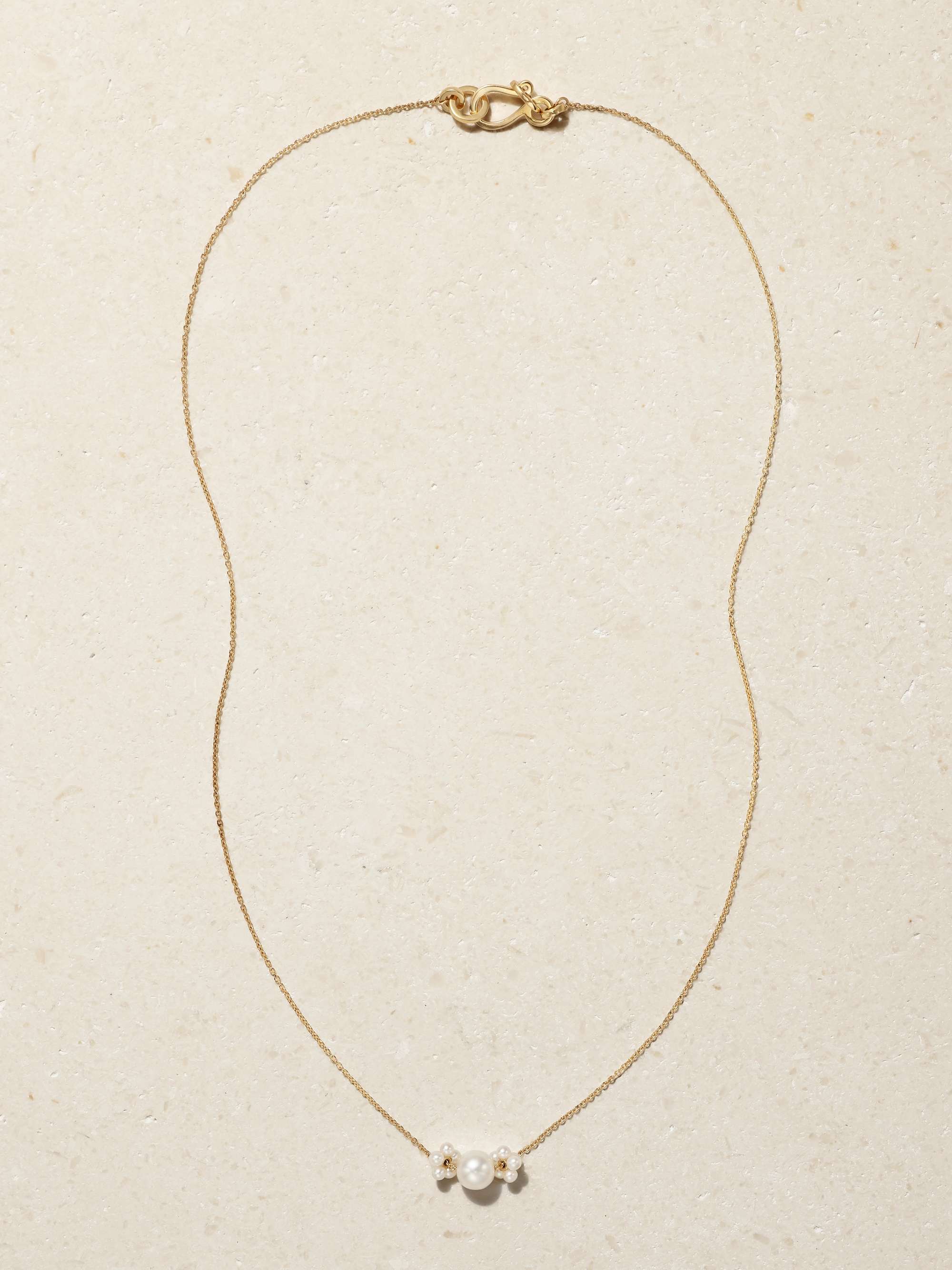 SOPHIE BILLE BRAHE Orangerie de Perles 14-karat gold pearl necklace