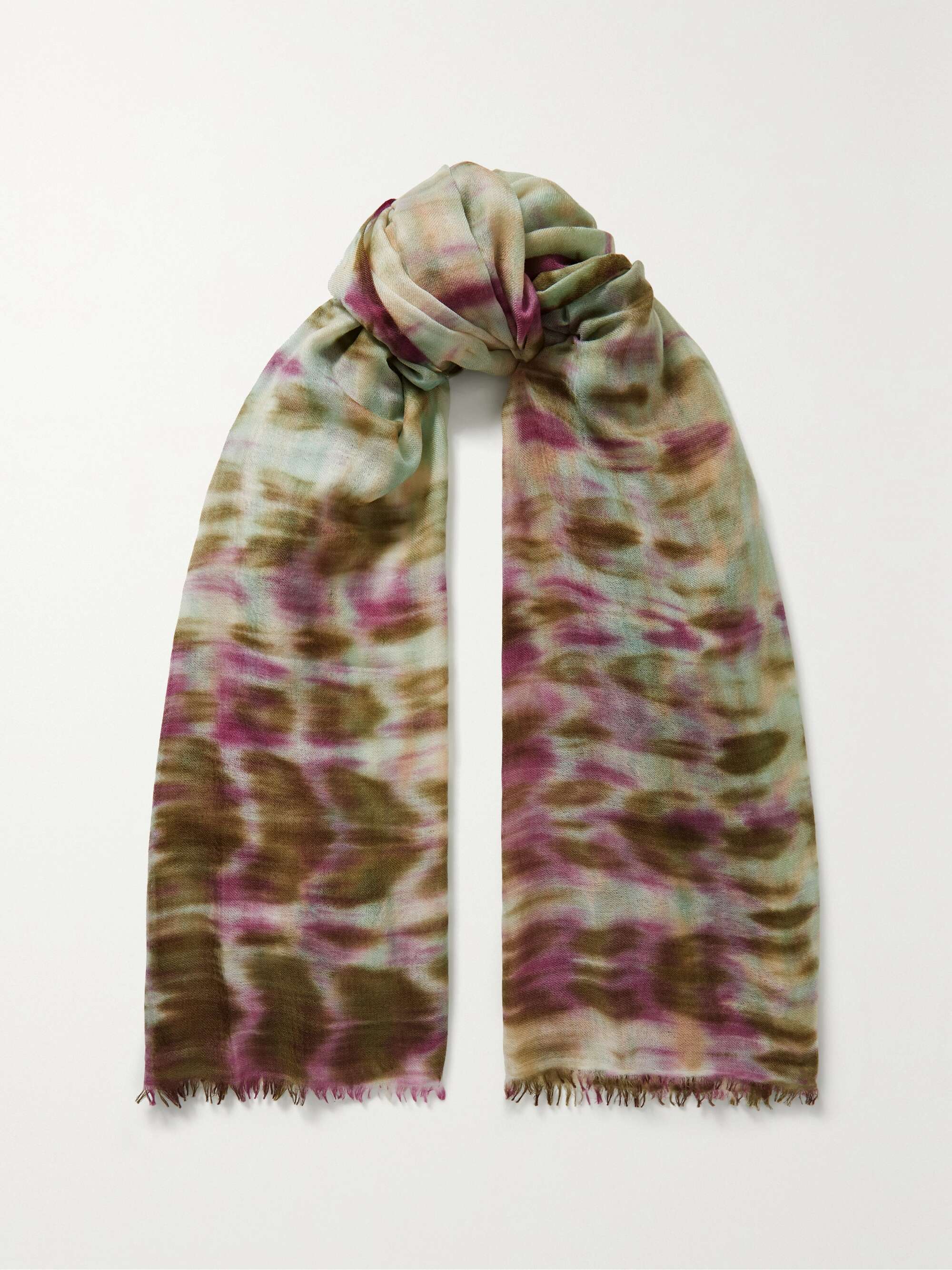 Tie Dye Cashmere Scarf Wrap, Tie Dye Cashmere Shawl