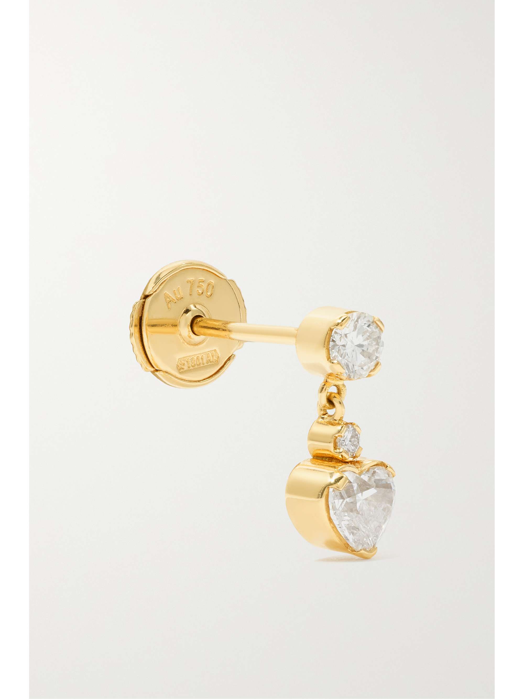 SOPHIE BILLE BRAHE قرط Chambre Diamant منفرد من الذهب عيار 18 قيراط والألماس