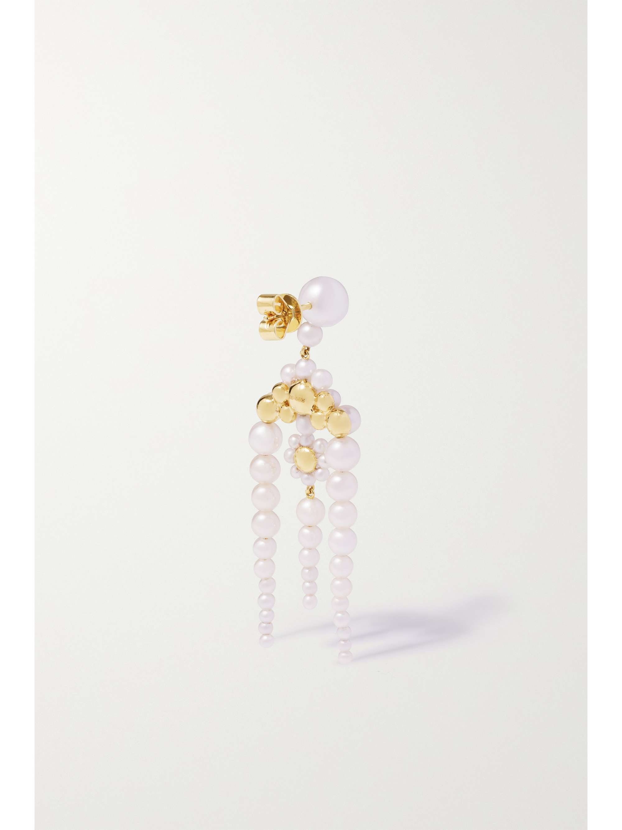 SOPHIE BILLE BRAHE Jardin de Perle 14-karat gold pearl single earring