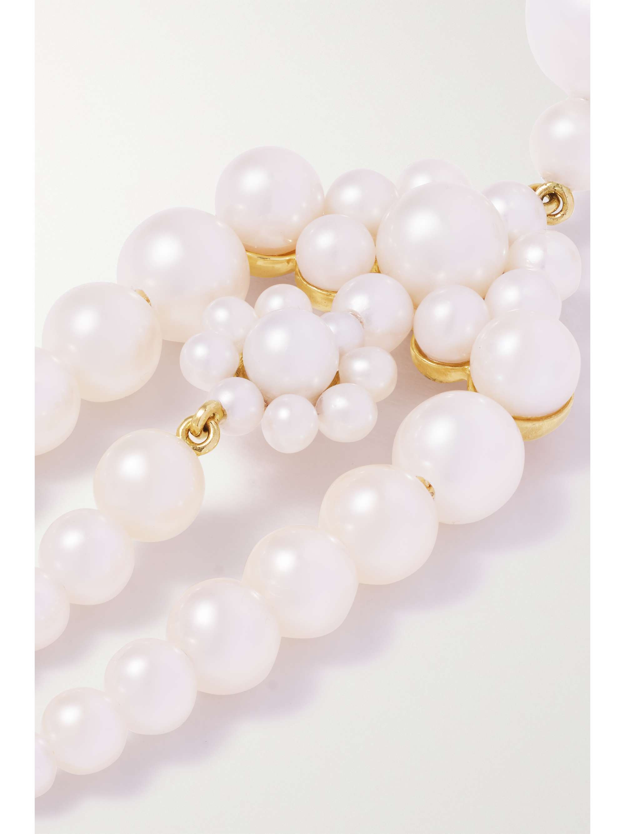 SOPHIE BILLE BRAHE Jardin de Perle 14-karat gold pearl single earring
