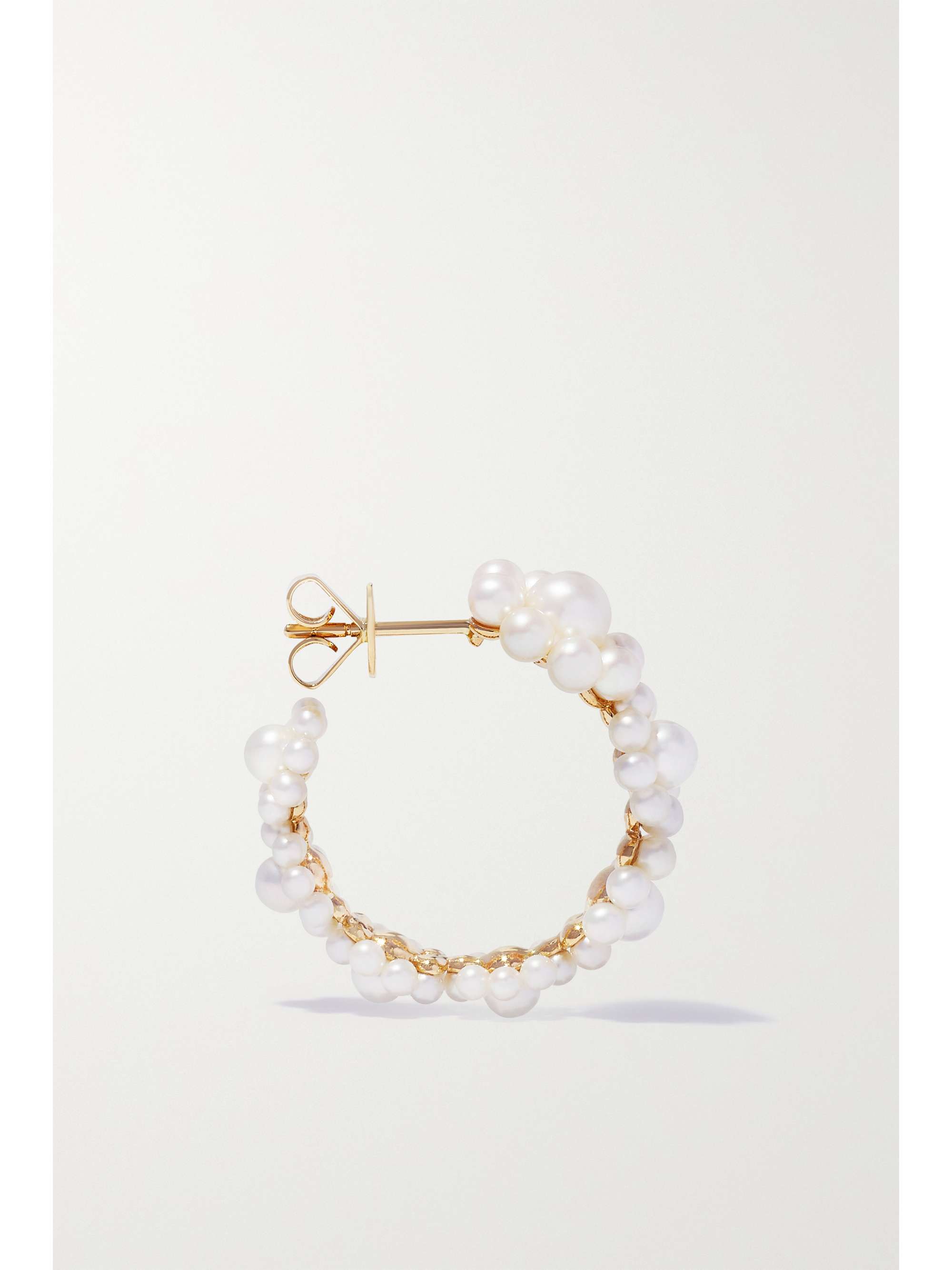 SOPHIE BILLE BRAHE Jardin Boucle 14-karat gold pearl earrings