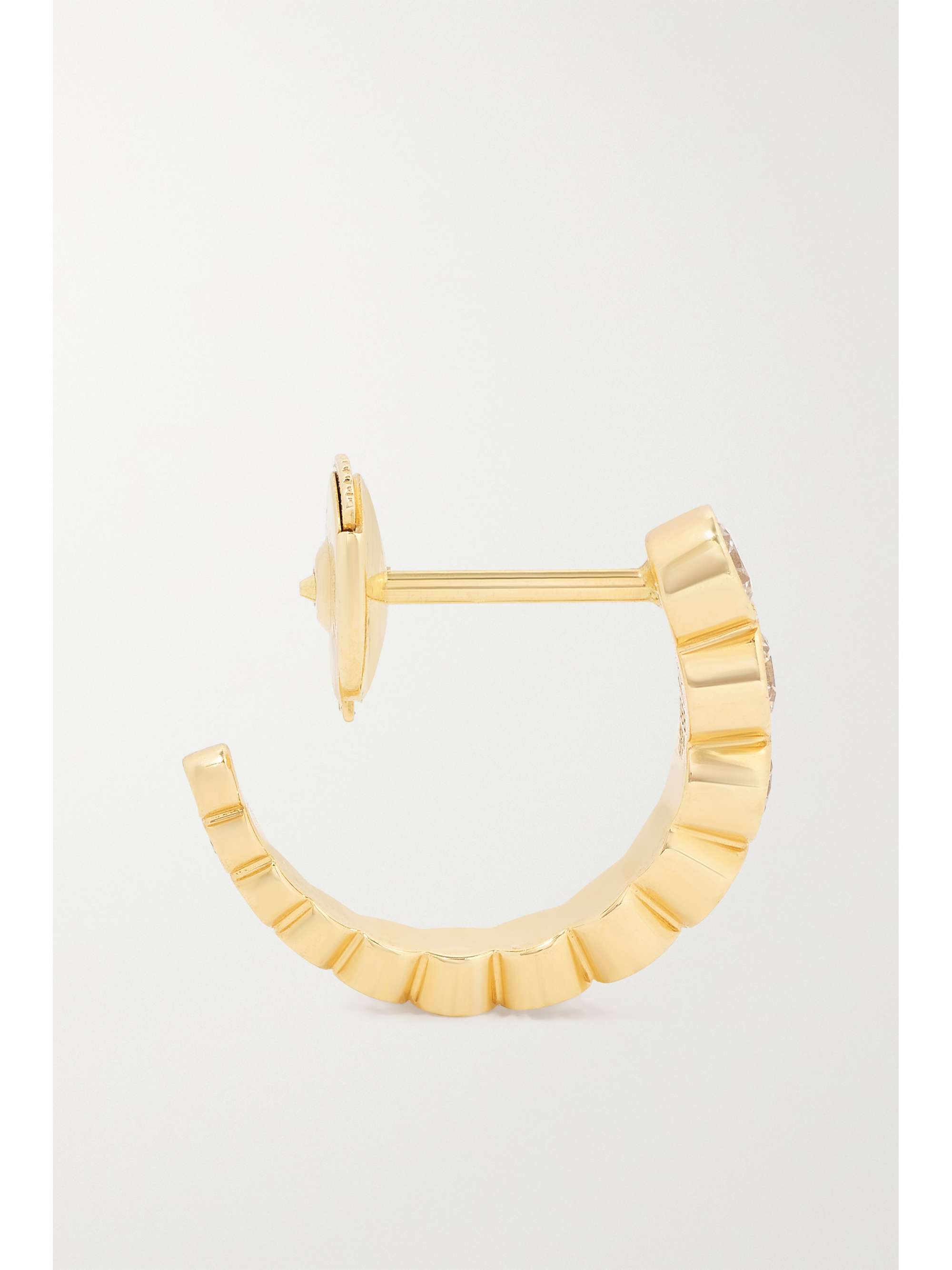 SOPHIE BILLE BRAHE Boucle Ensemble 18-karat gold diamond single hoop earring
