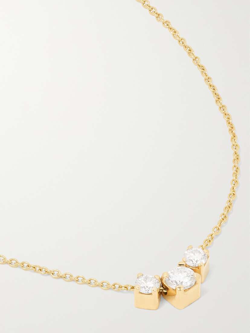 Sophie Bille Brahe Orangerie Trois 18-karat Gold Diamond Necklace