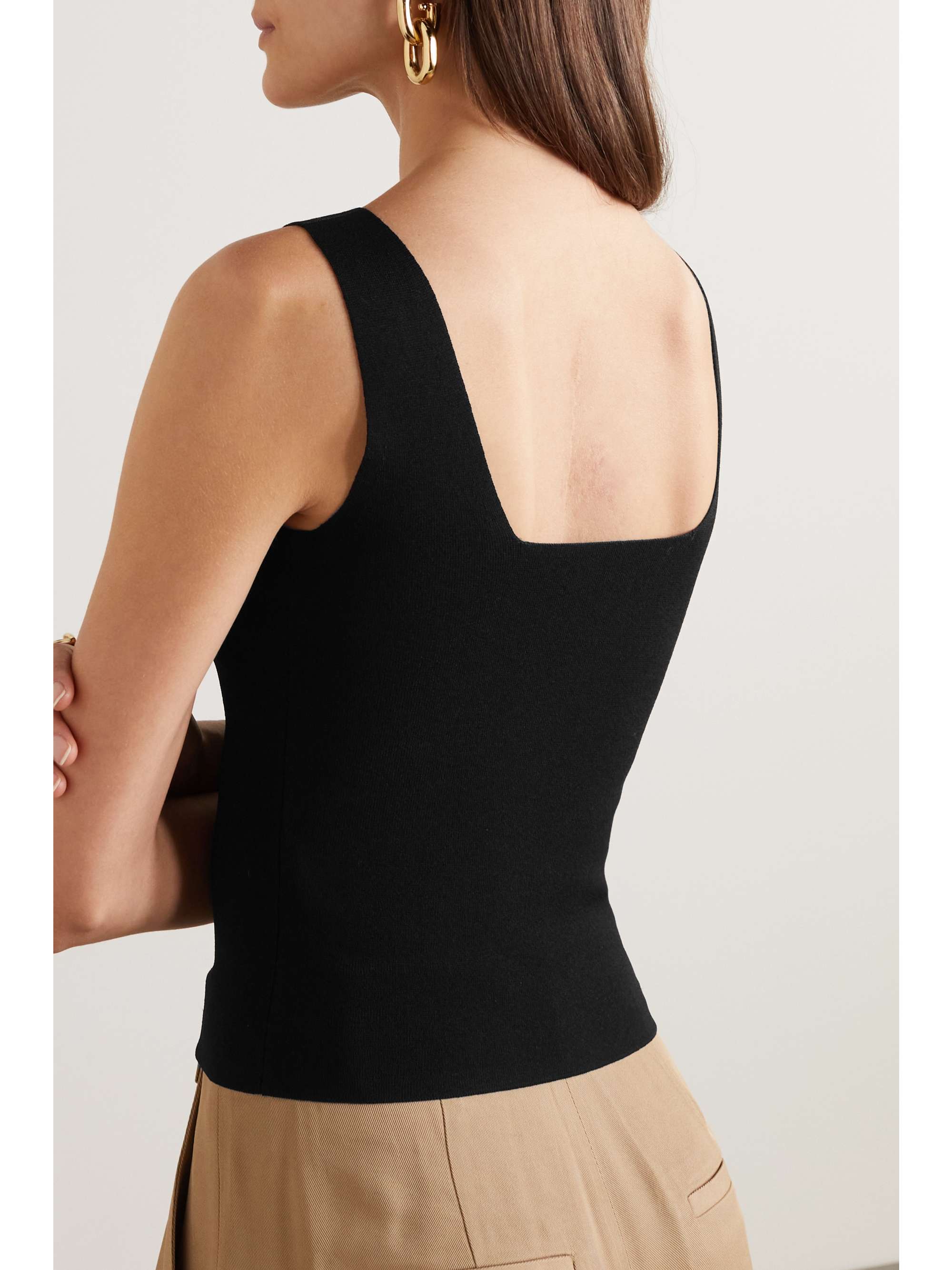 VINCE Stretch-knit tank
