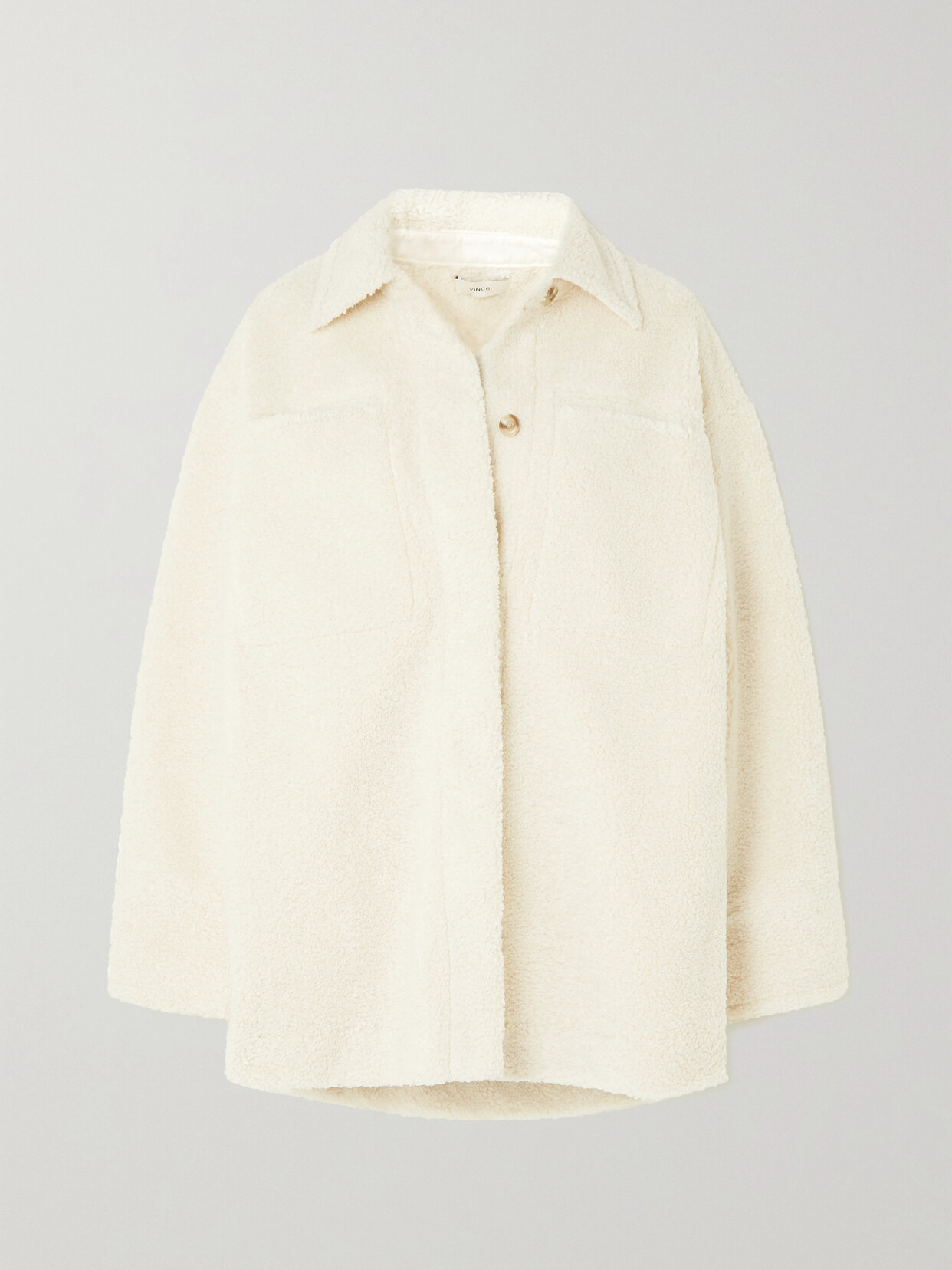 Vince Sherpa Fleece Jacket - Off-white