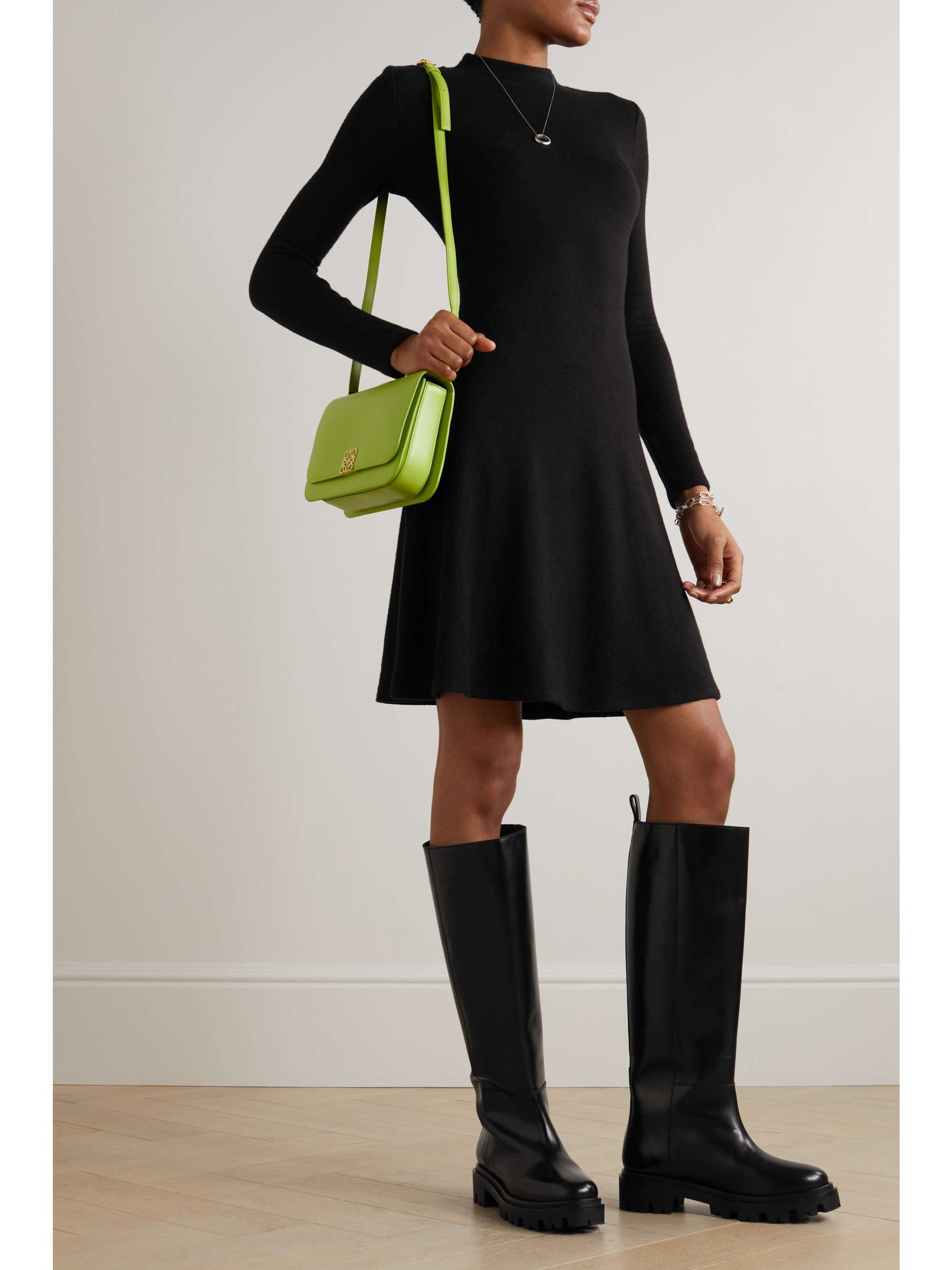 VINCE Stretchjersey mini dress NETAPORTER