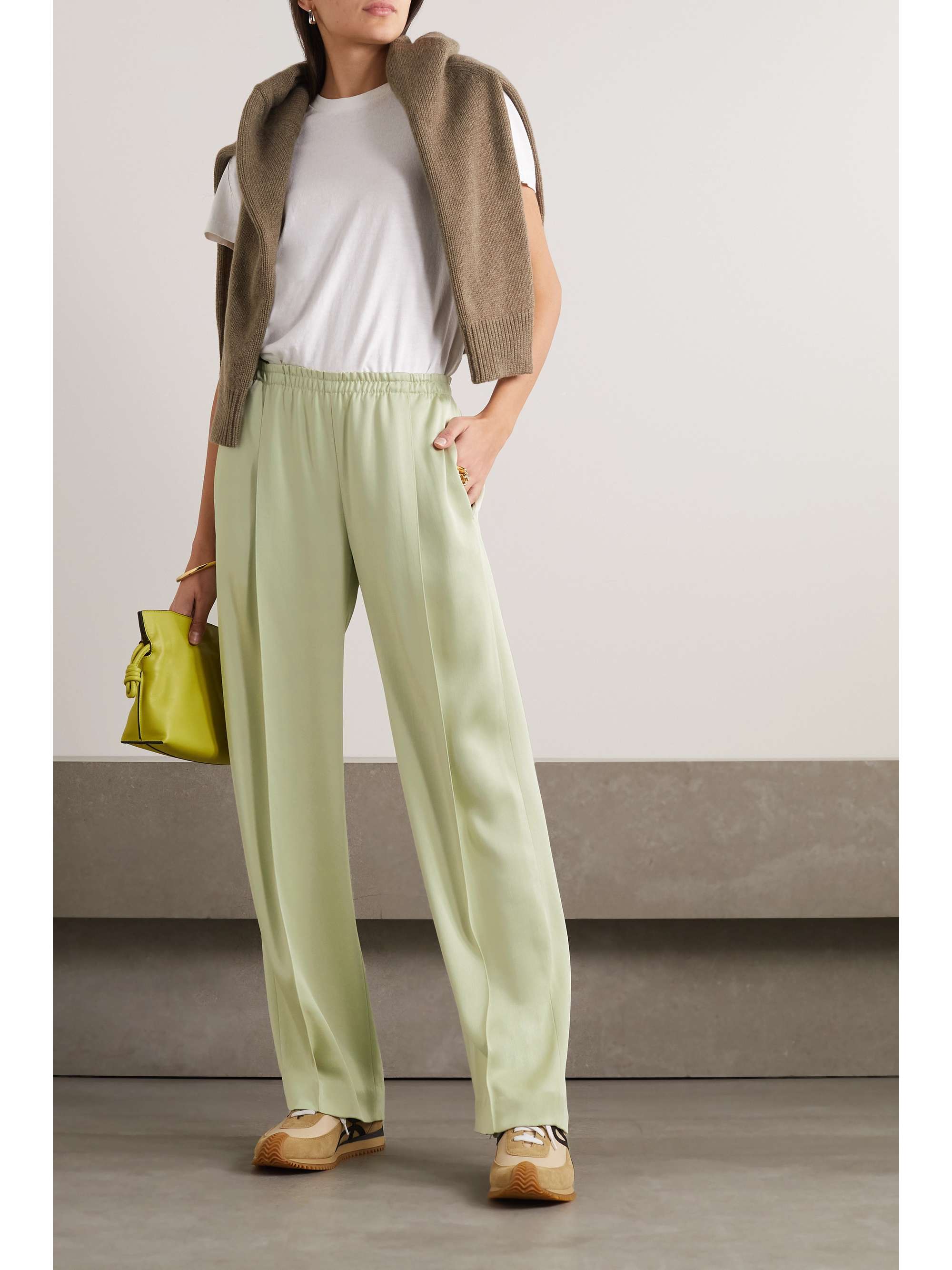 VINCE Satin wide-leg pants