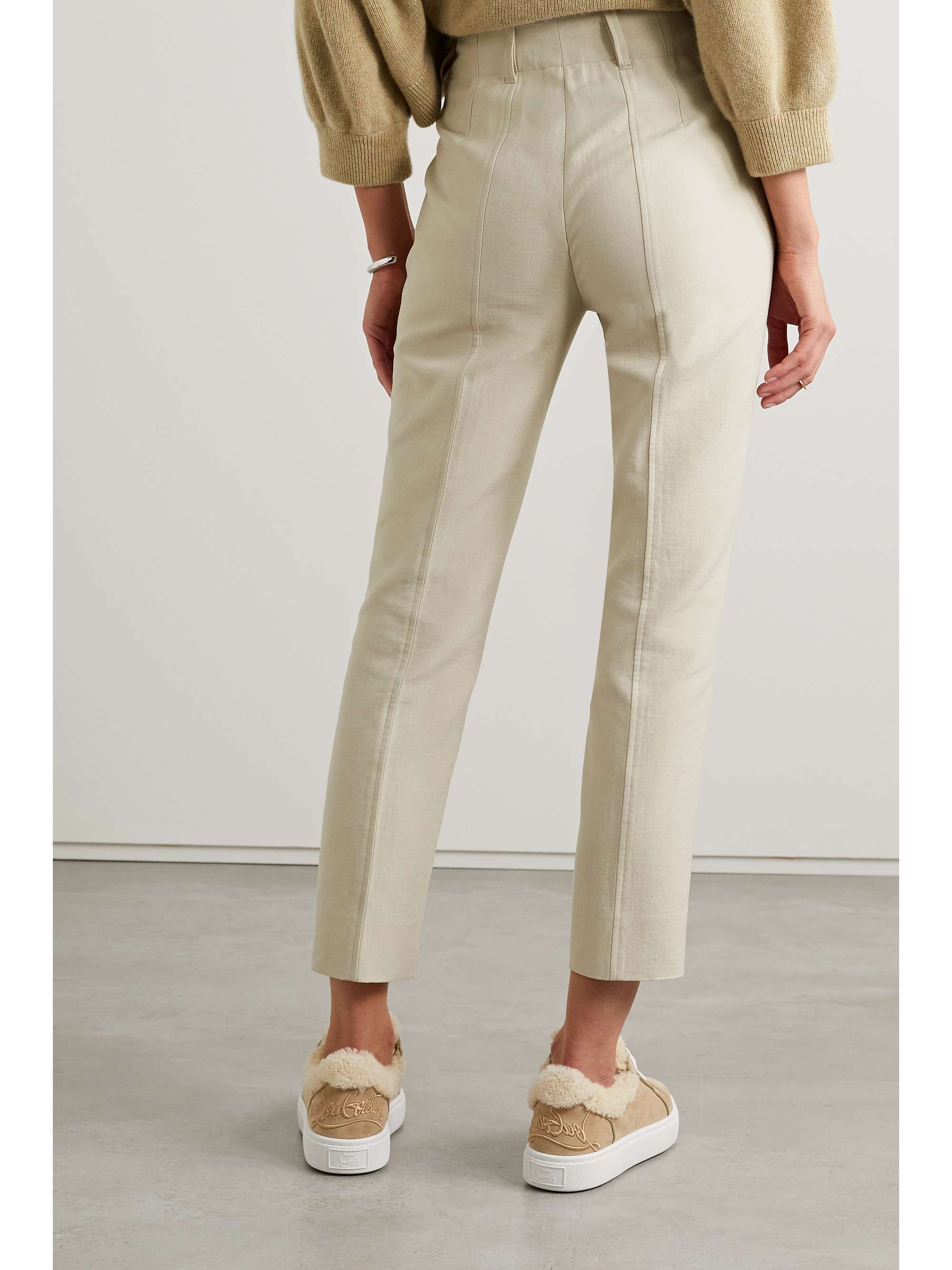 AKRIS Connor cotton-blend twill slim-leg pants