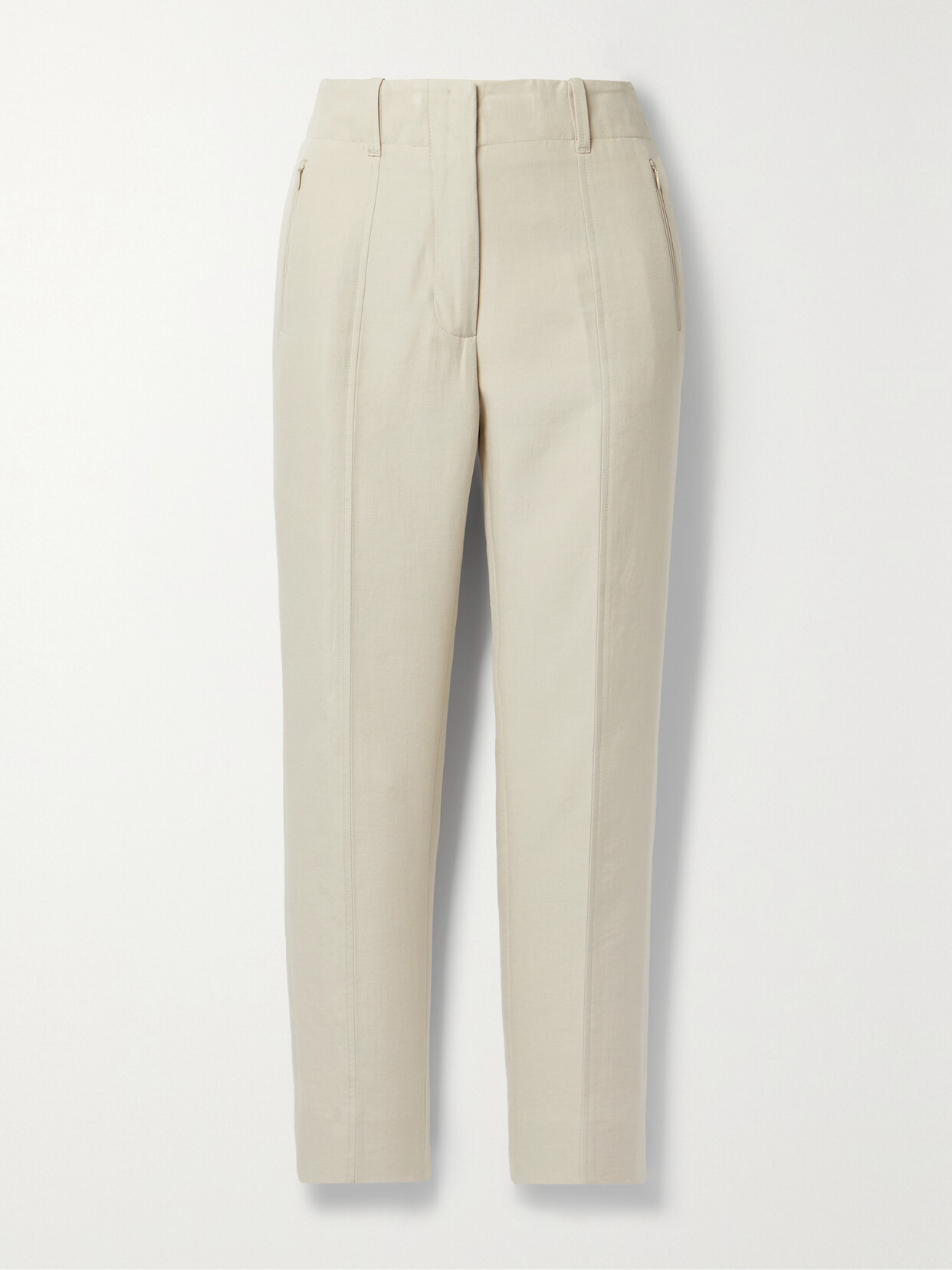 Akris - Connor Cotton-blend Twill Slim-leg Pants - Neutrals