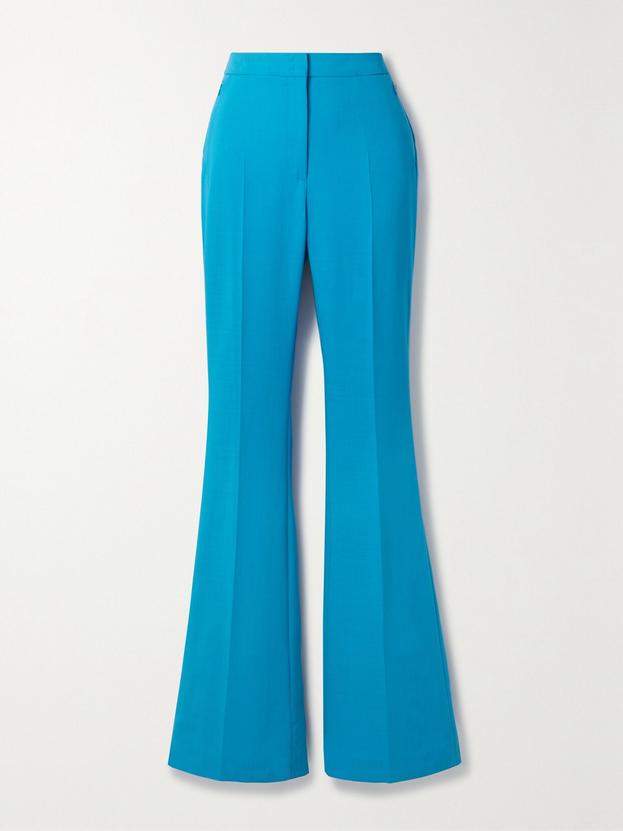 Akris - Farid Wool-blend Flared Pants - Blue