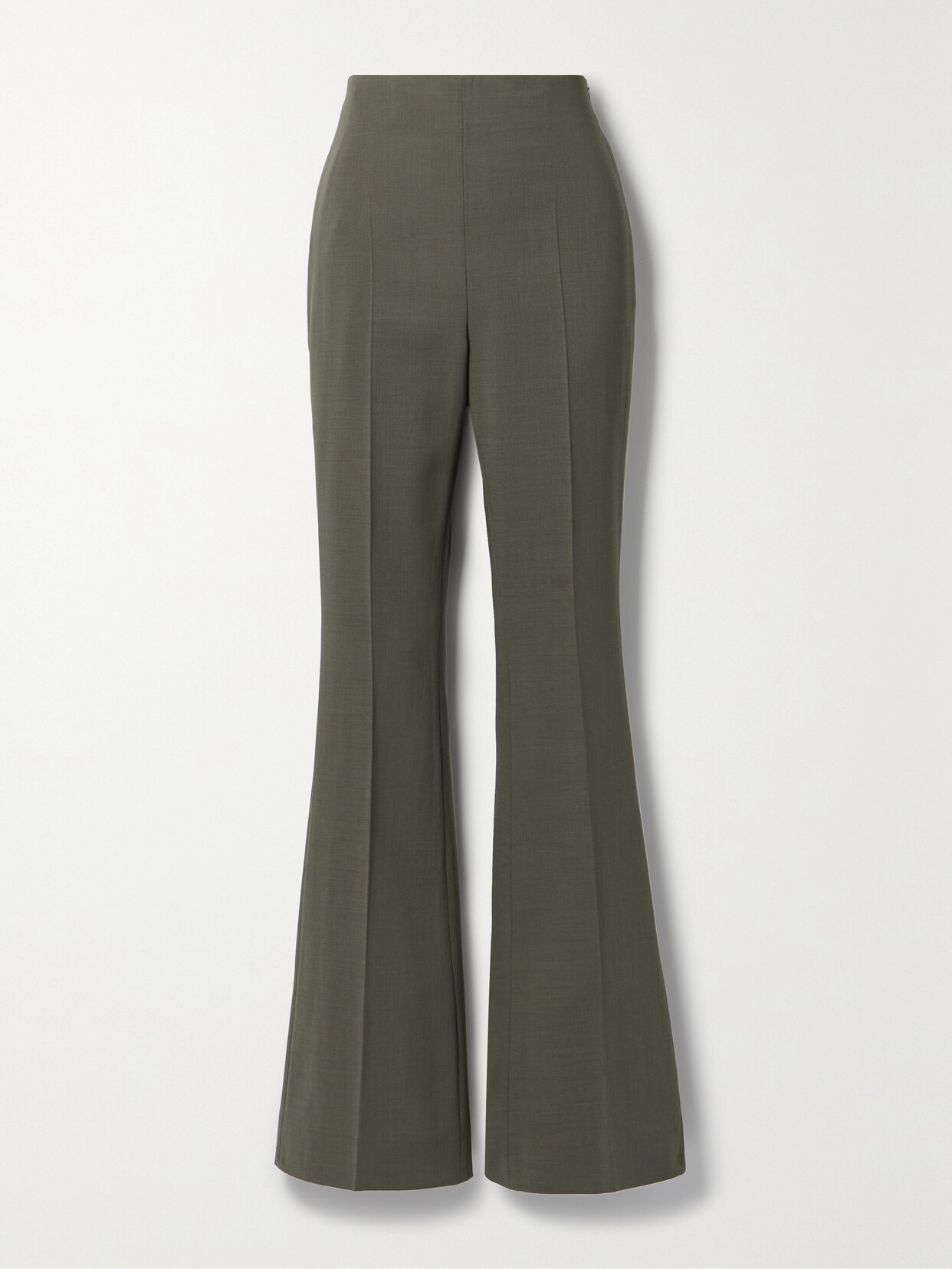 Akris - Faralda Wool-blend Flared Pants - Green