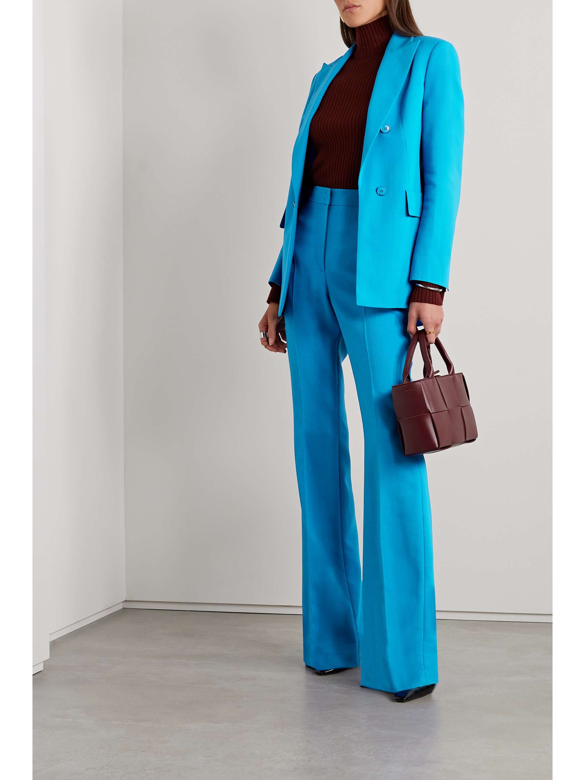 AKRIS Lucia wool-blend crepe blazer