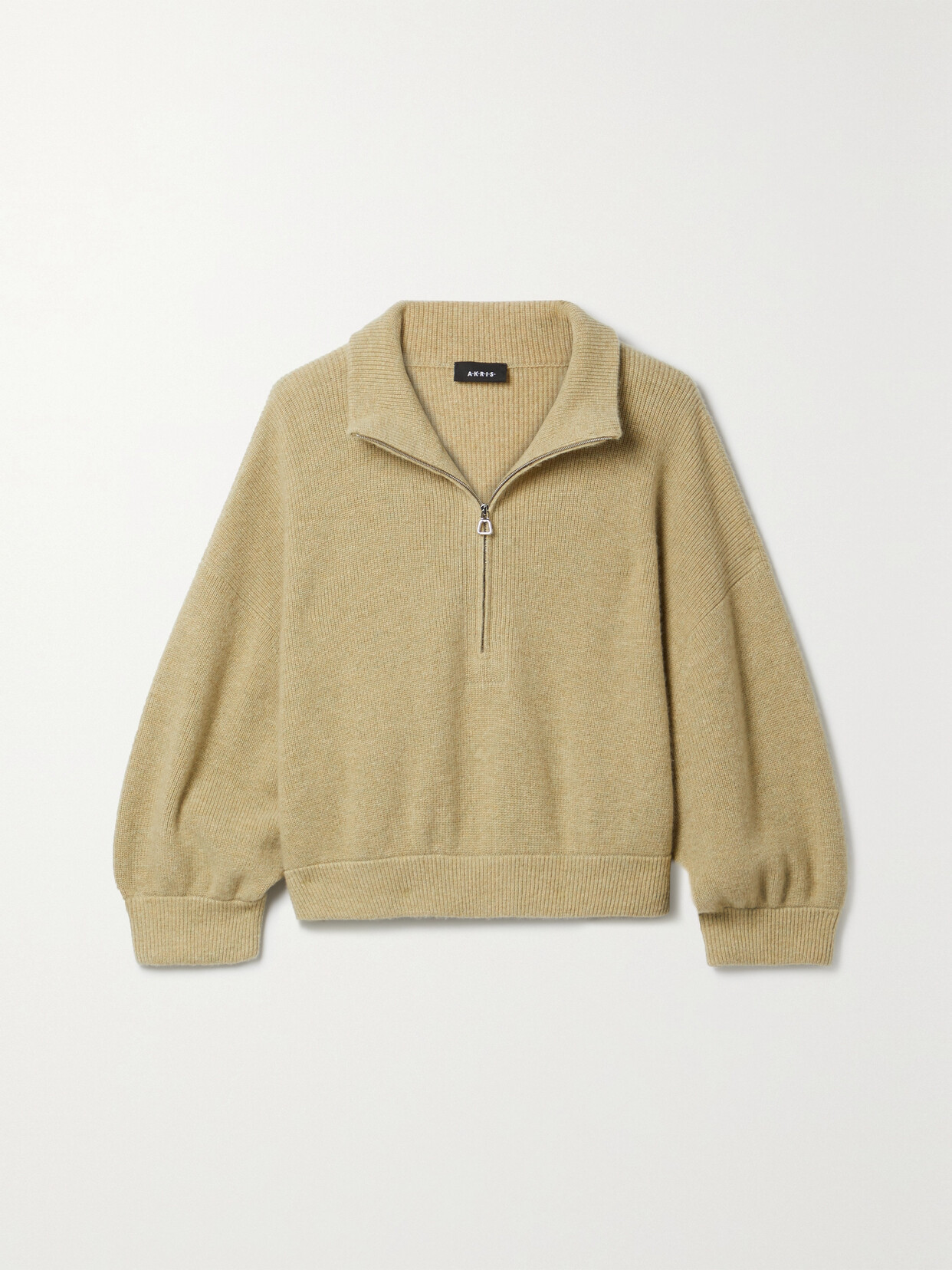 Akris - Cropped Ribbed Cashmere Sweater - Neutrals