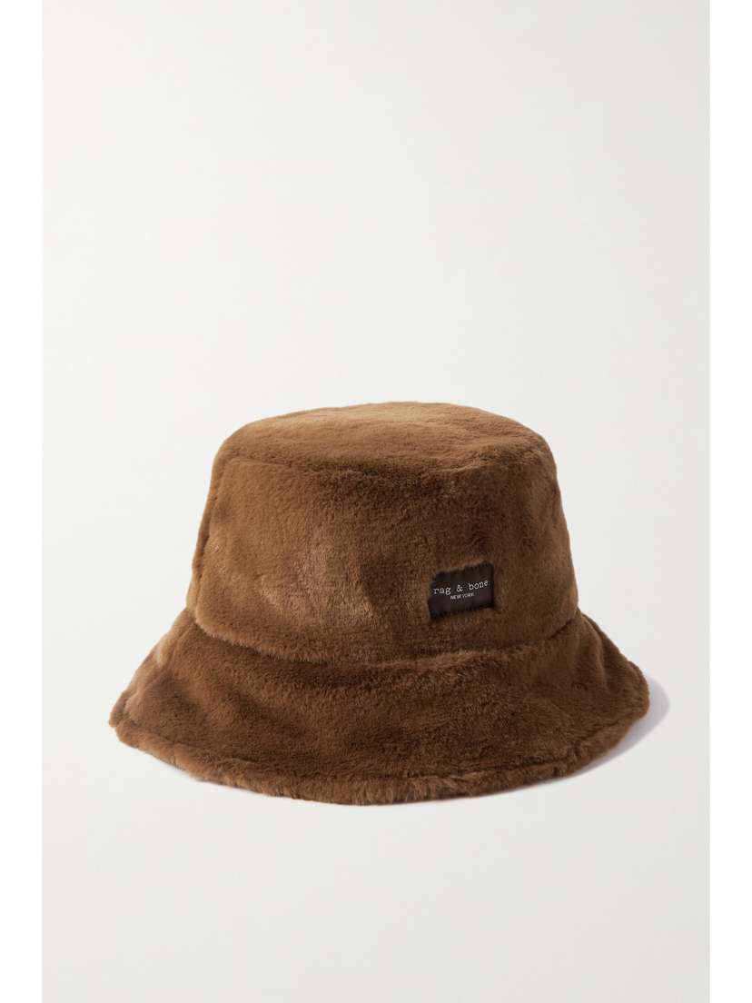 rag & bone Addison Reversible Fleece And Recycled-shell Bucket Hat