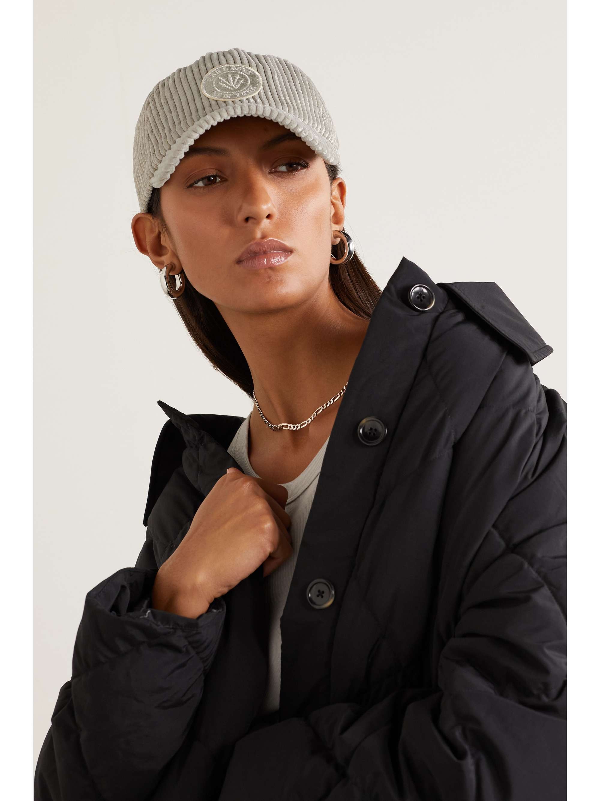 RAG & BONE Avery appliquéd recycled-corduroy baseball cap