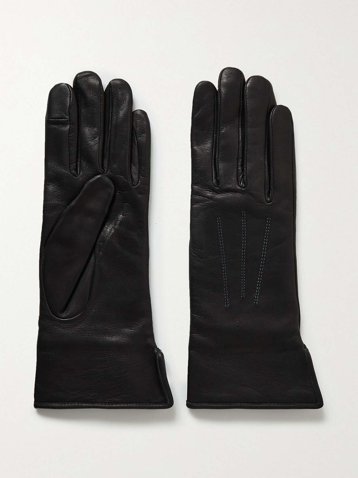 Agnelle - Fanny Leather Gloves - Black