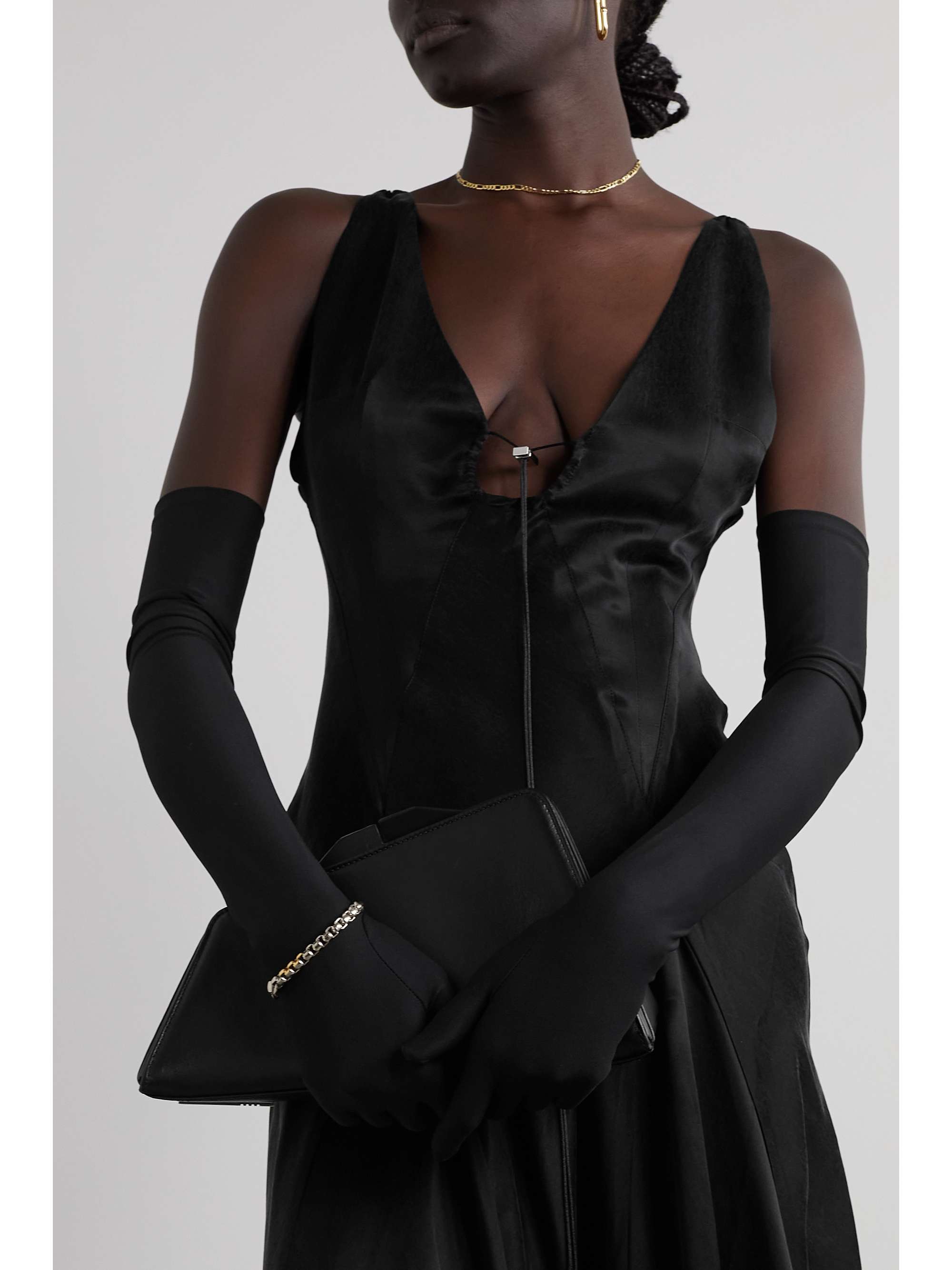 AGNELLE Stretch-jersey gloves