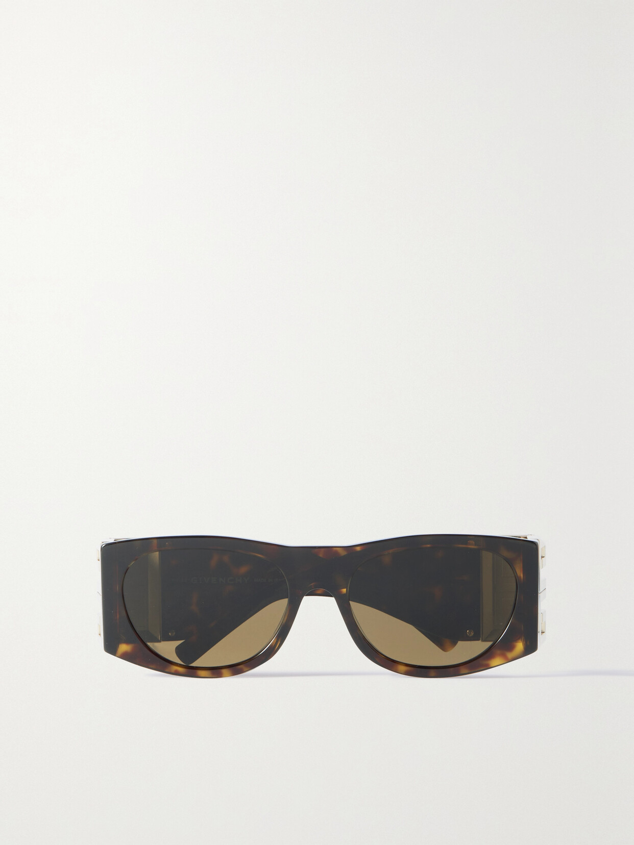 GIVENCHY EYEWEAR - Round-frame Tortoiseshell Acetate And Gold-tone Sunglasses - Brown