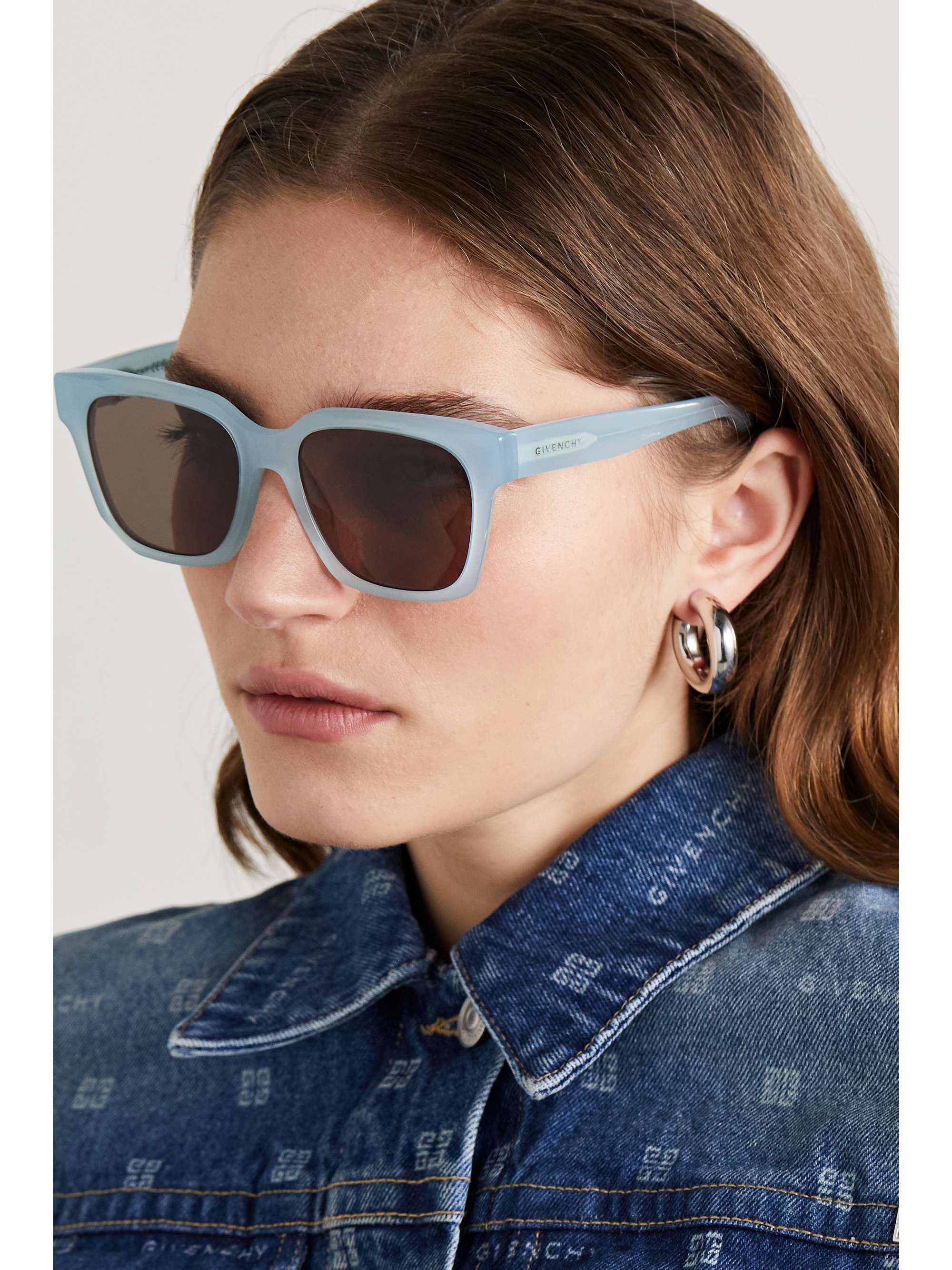 GIVENCHY EYEWEAR Oversized square-frame acetate sunglasses