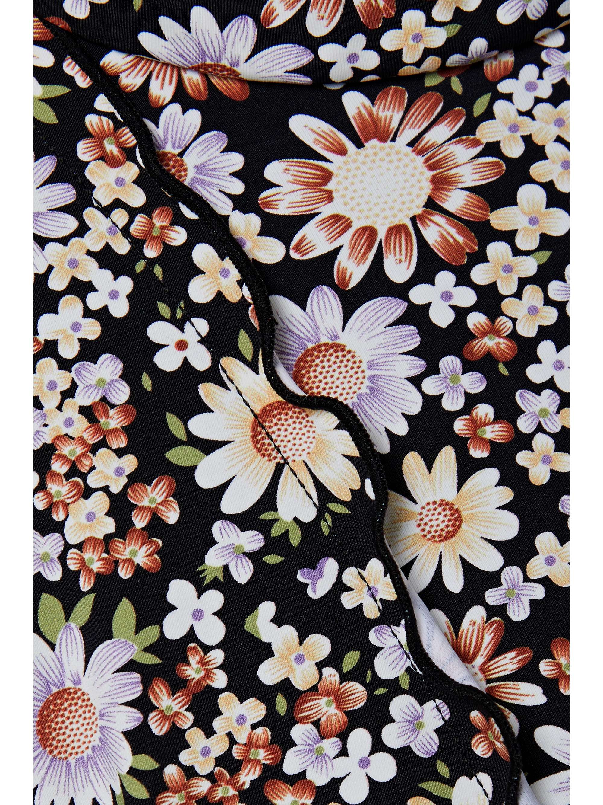 SEA Carson floral-print stretch-jersey midi dress