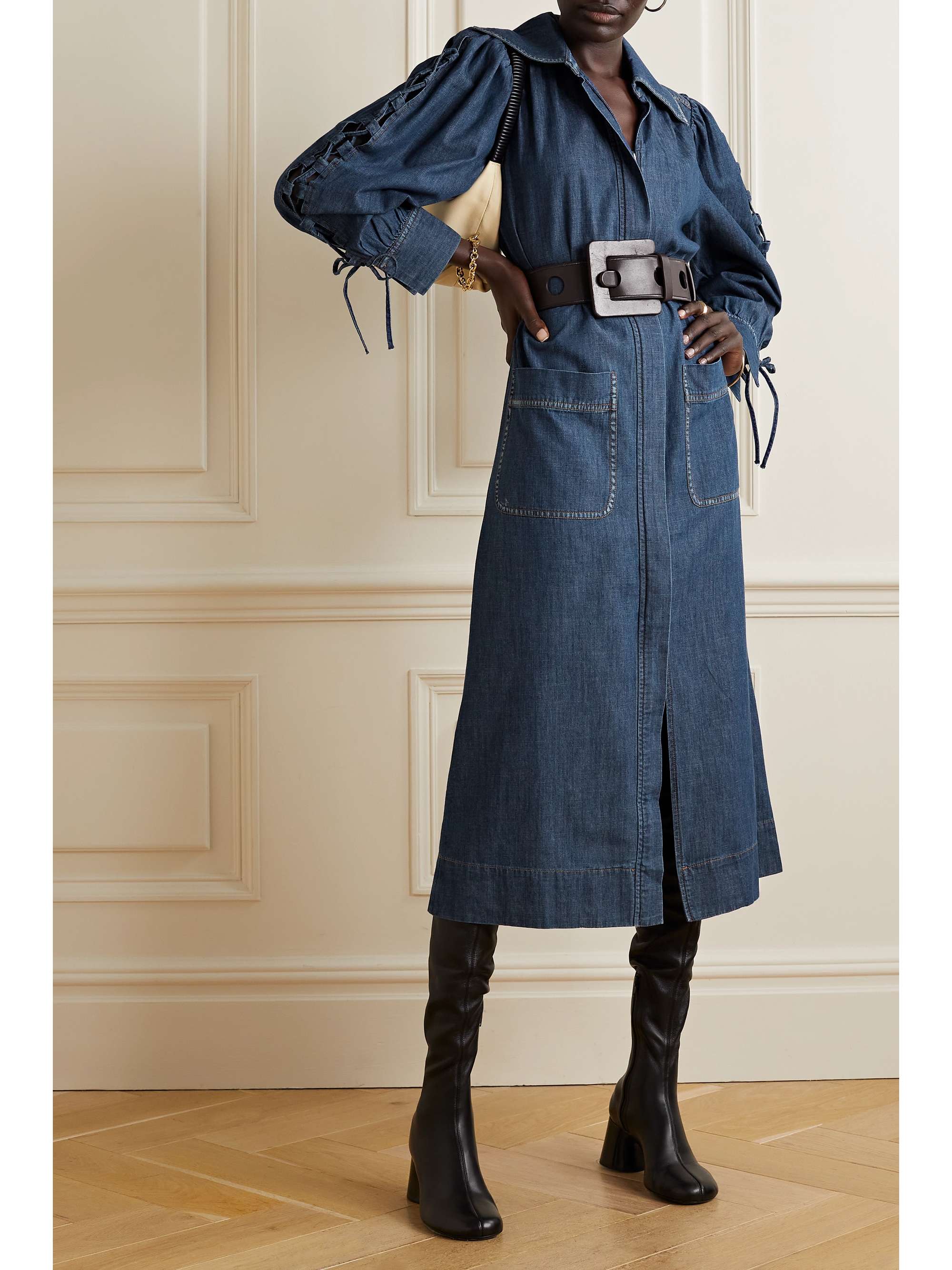 net a porter denim dress