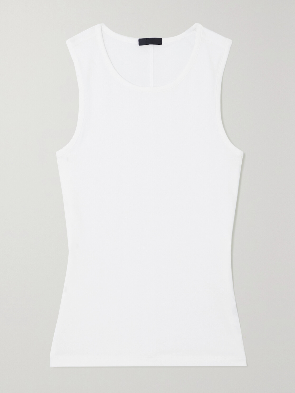 Shop Atm Anthony Thomas Melillo Stretch Pima Cotton-jersey Tank In White