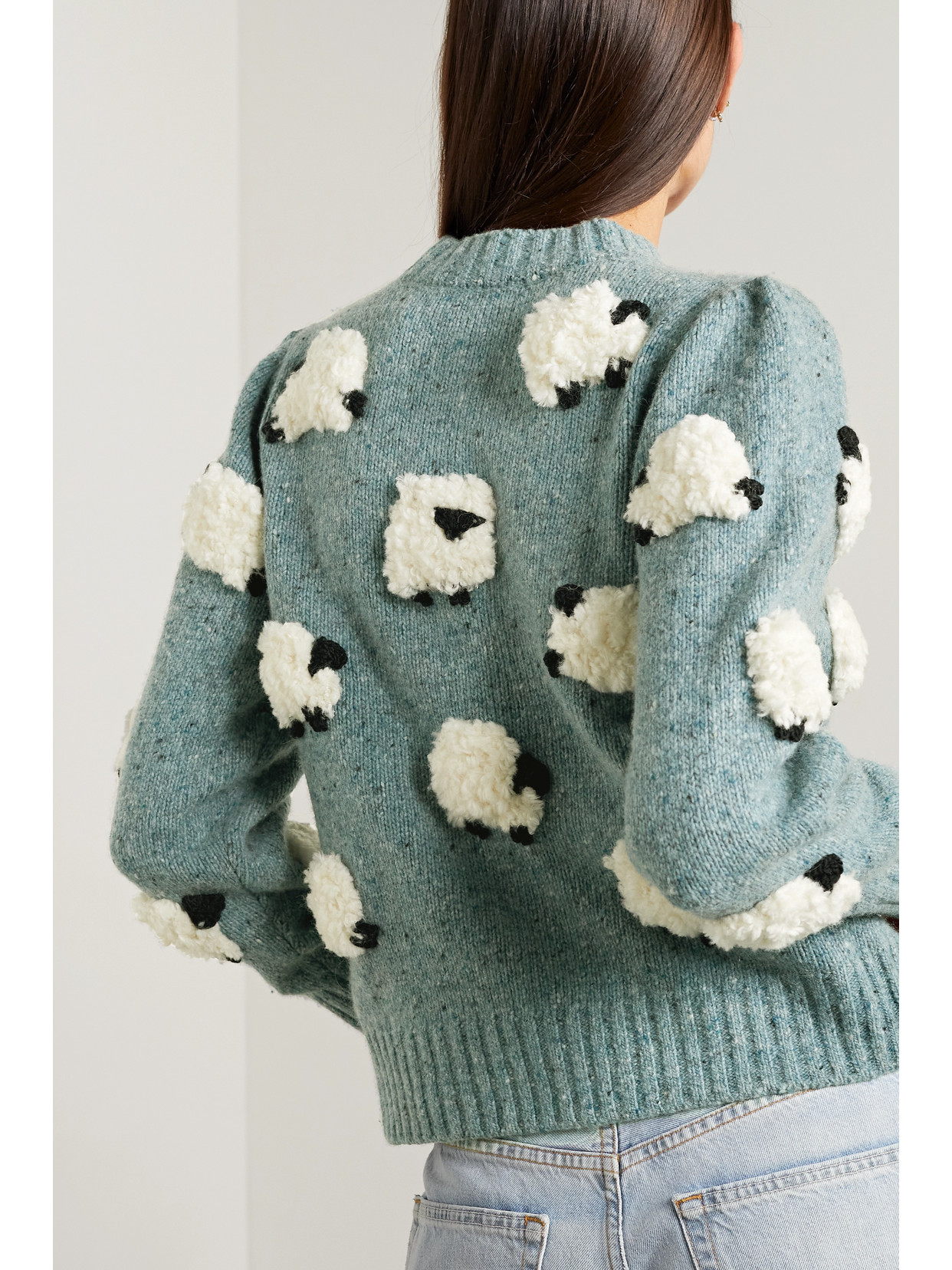 Sea Samira Wool Sheep Sweater In Stone ModeSens