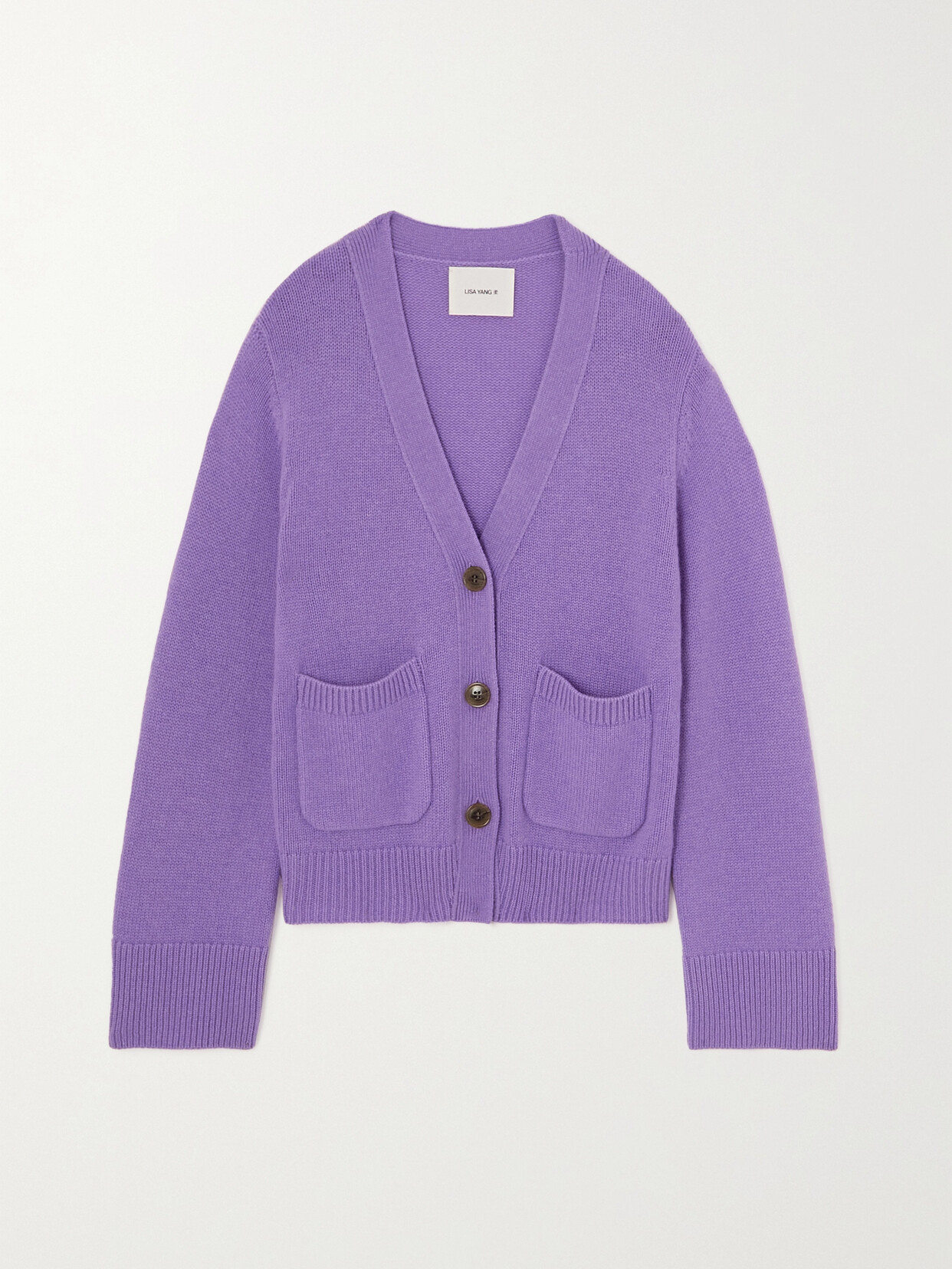 Lisa Yang - Danni Cashmere Cardigan - Purple