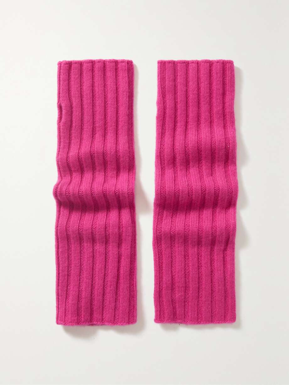 net-a-porter.com | Ribbed cashmere wrist warmers
