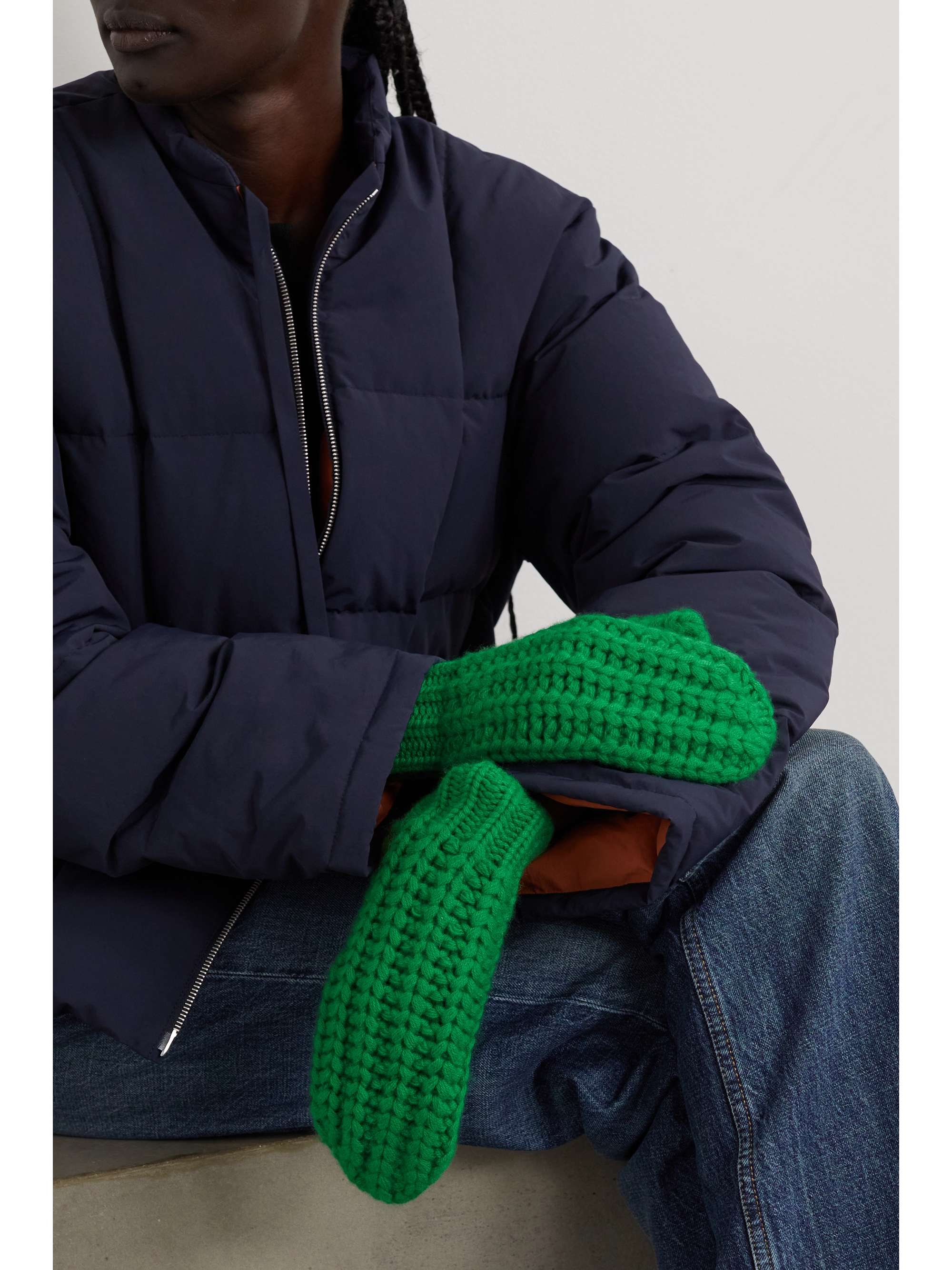 ARCH4 Vantaa ribbed cashmere mittens