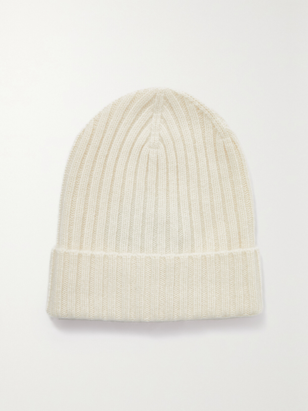 Arch4 + Net Sustain Megan Ribbed Cashmere Beanie In Ivory