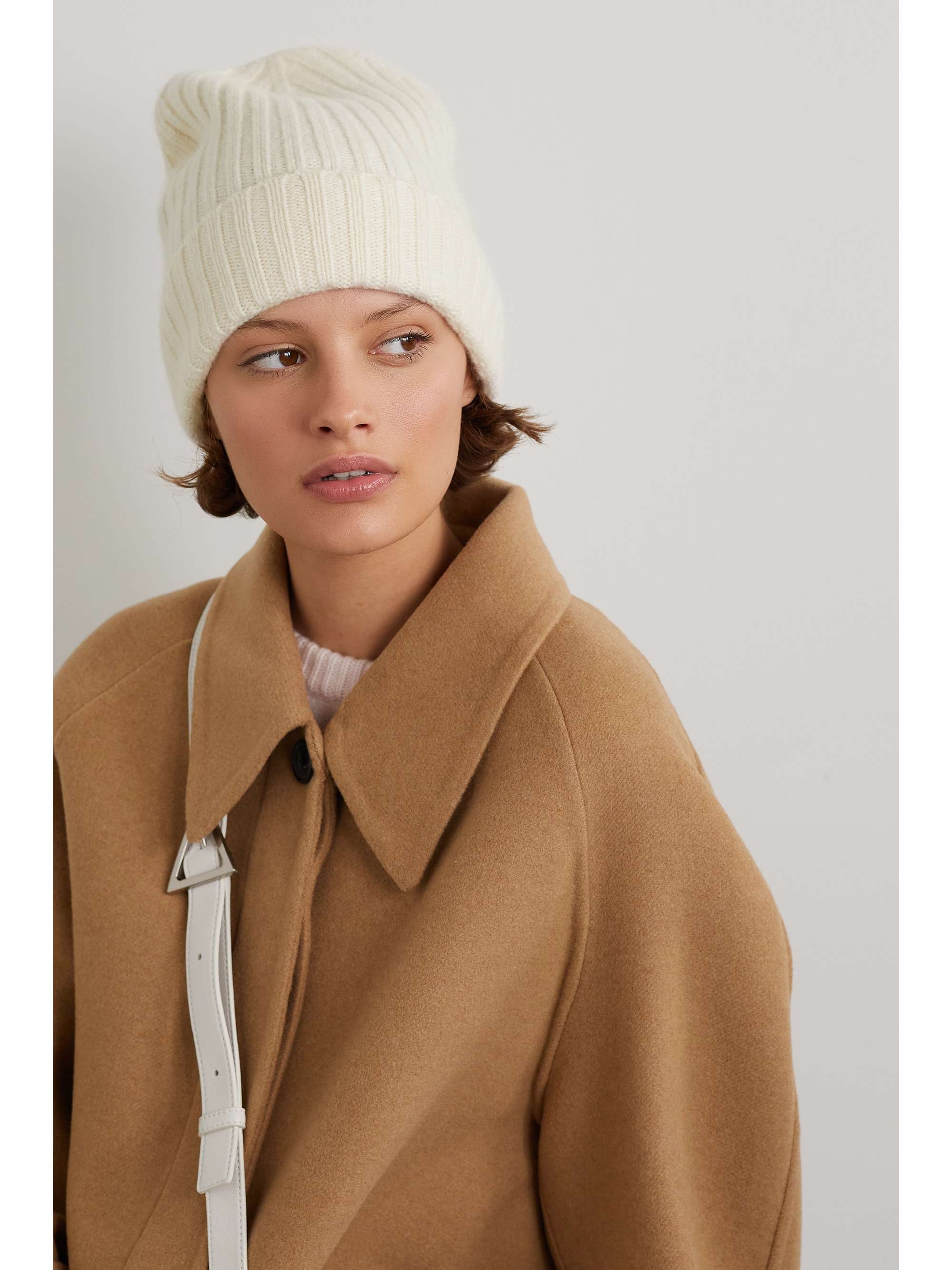 ARCH4 + NET SUSTAIN Megan ribbed cashmere beanie