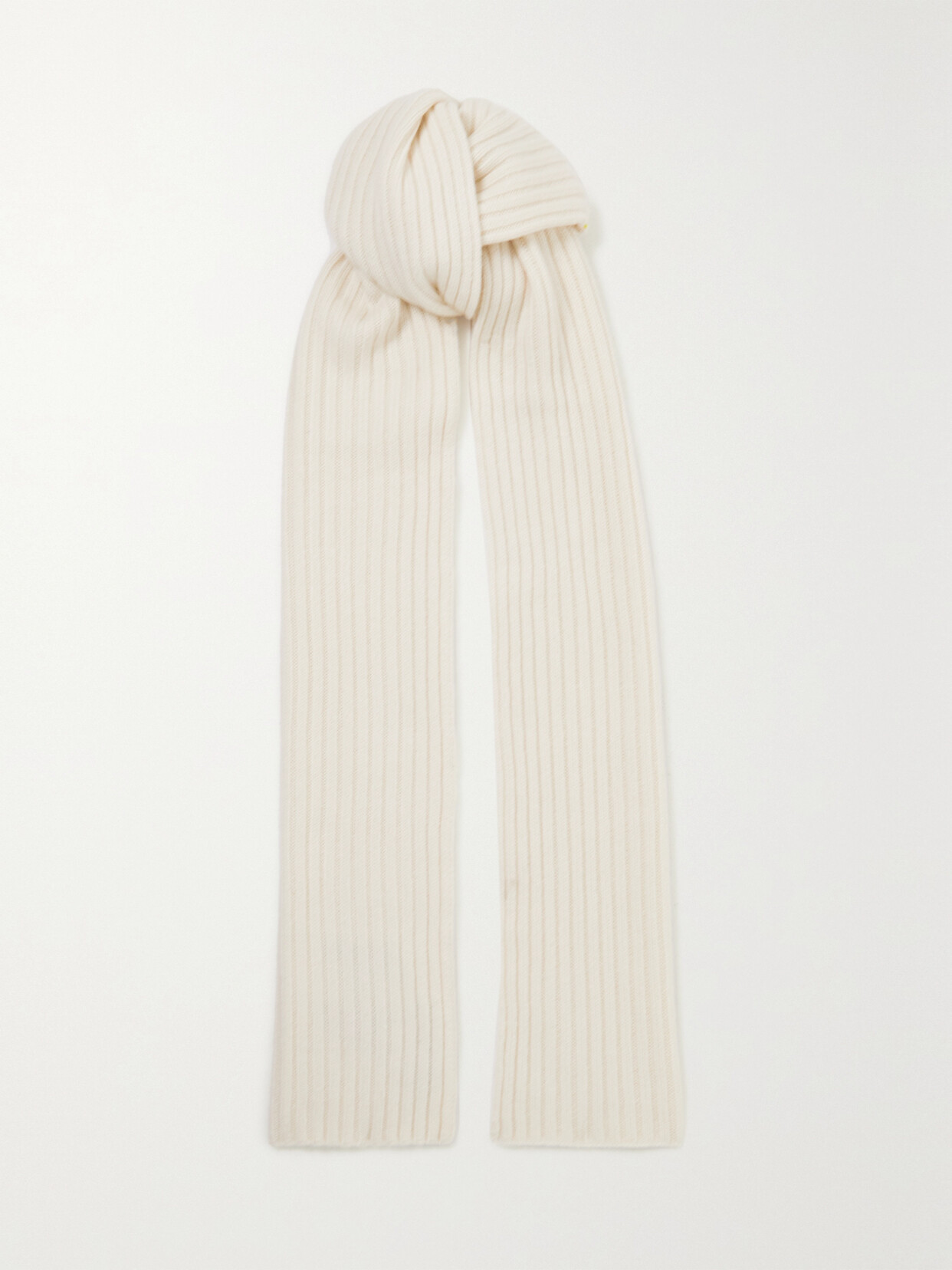 Arch4 - Nancy Ribbed Cashmere Scarf - Ivory